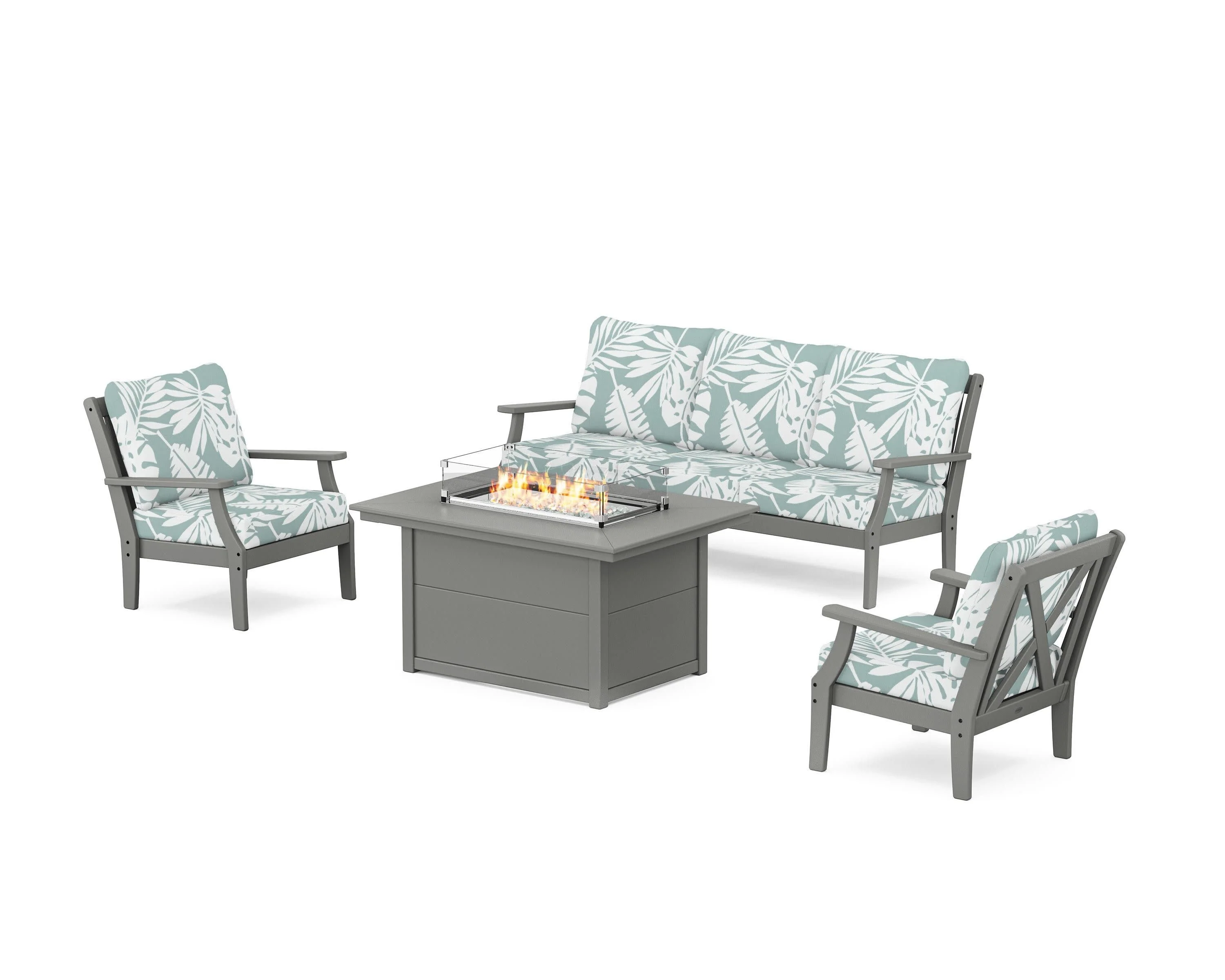 Braxton Deep Seating Fire Pit Table Set - Image 136