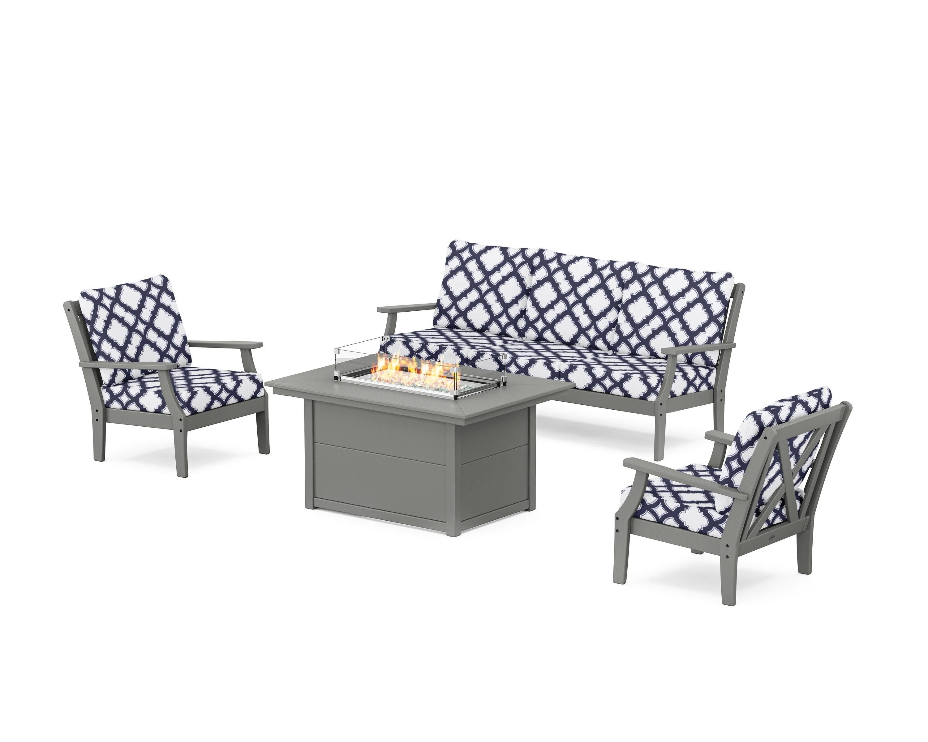 Braxton Deep Seating Fire Pit Table Set - Image 138