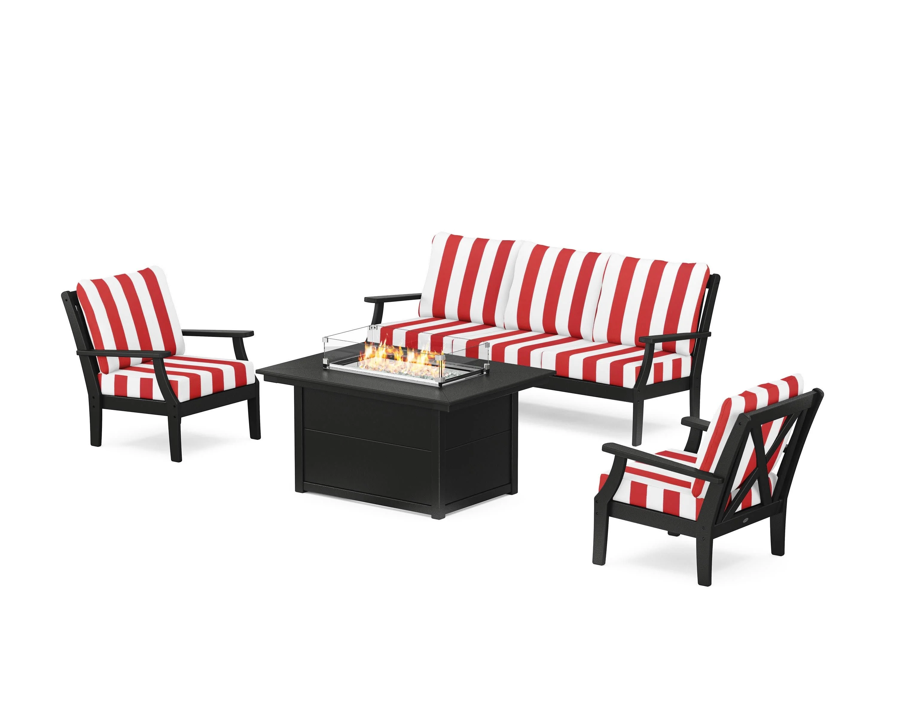 Braxton Deep Seating Fire Pit Table Set - Image 146