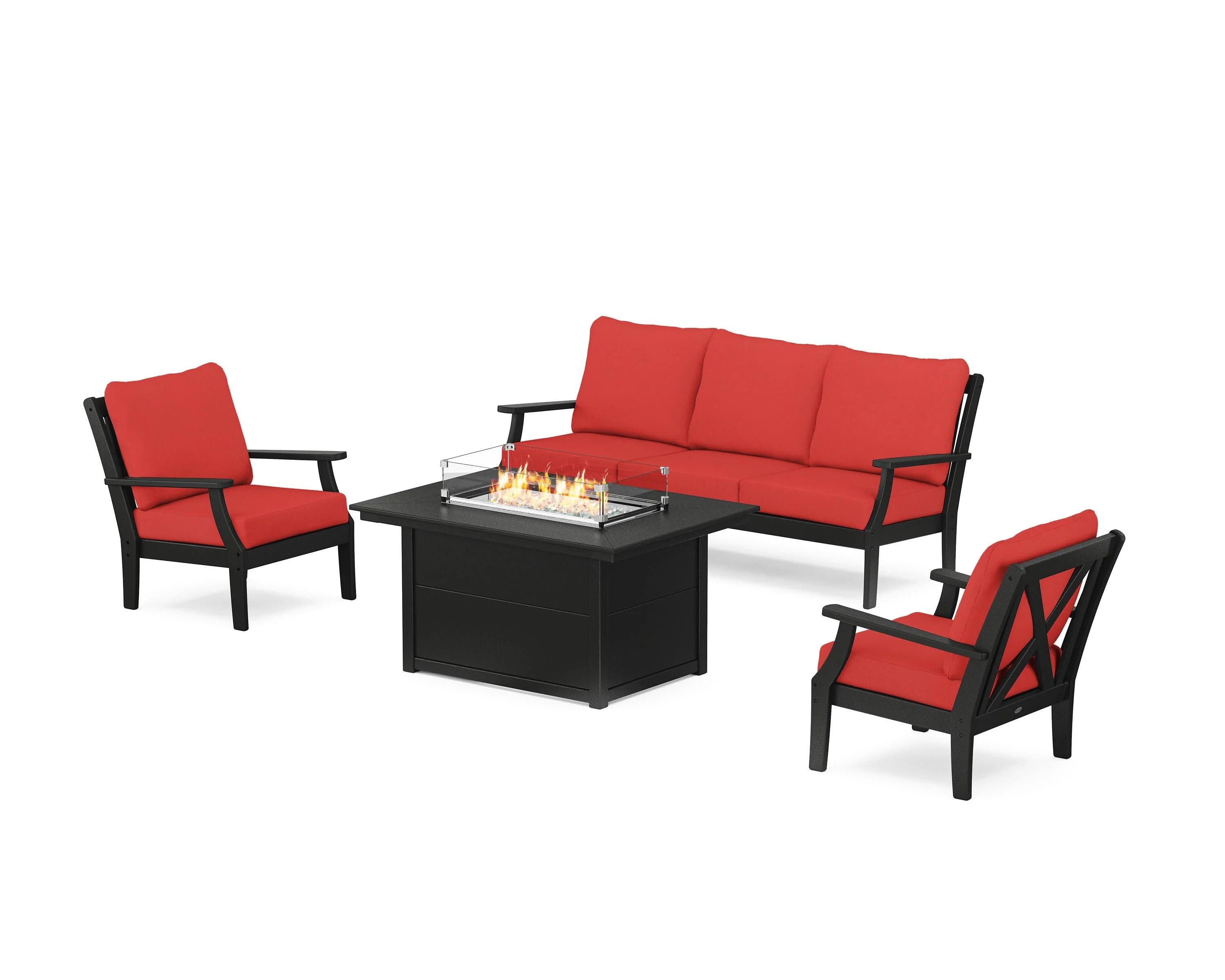 Braxton Deep Seating Fire Pit Table Set - Image 149