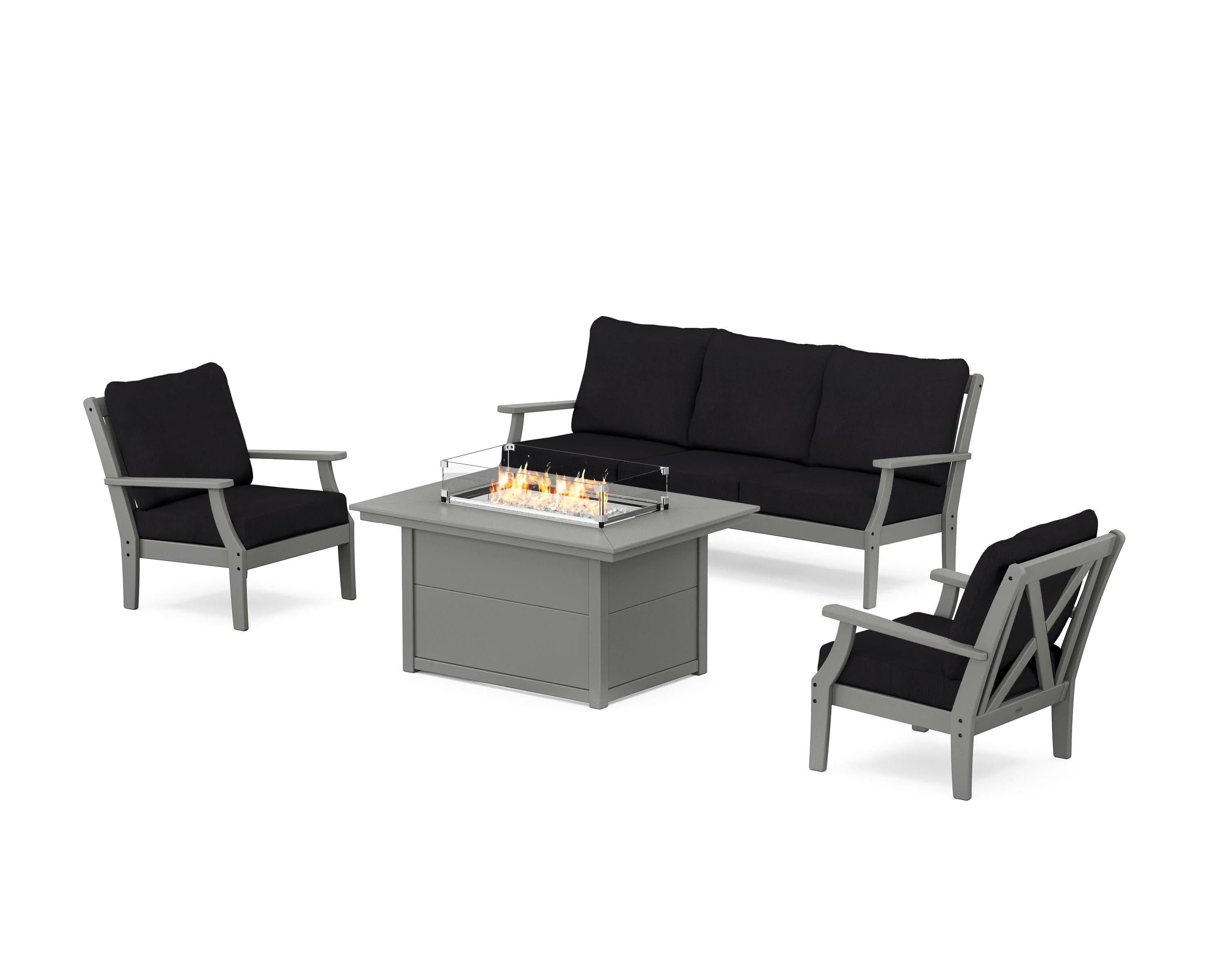 Braxton Deep Seating Fire Pit Table Set - Image 150