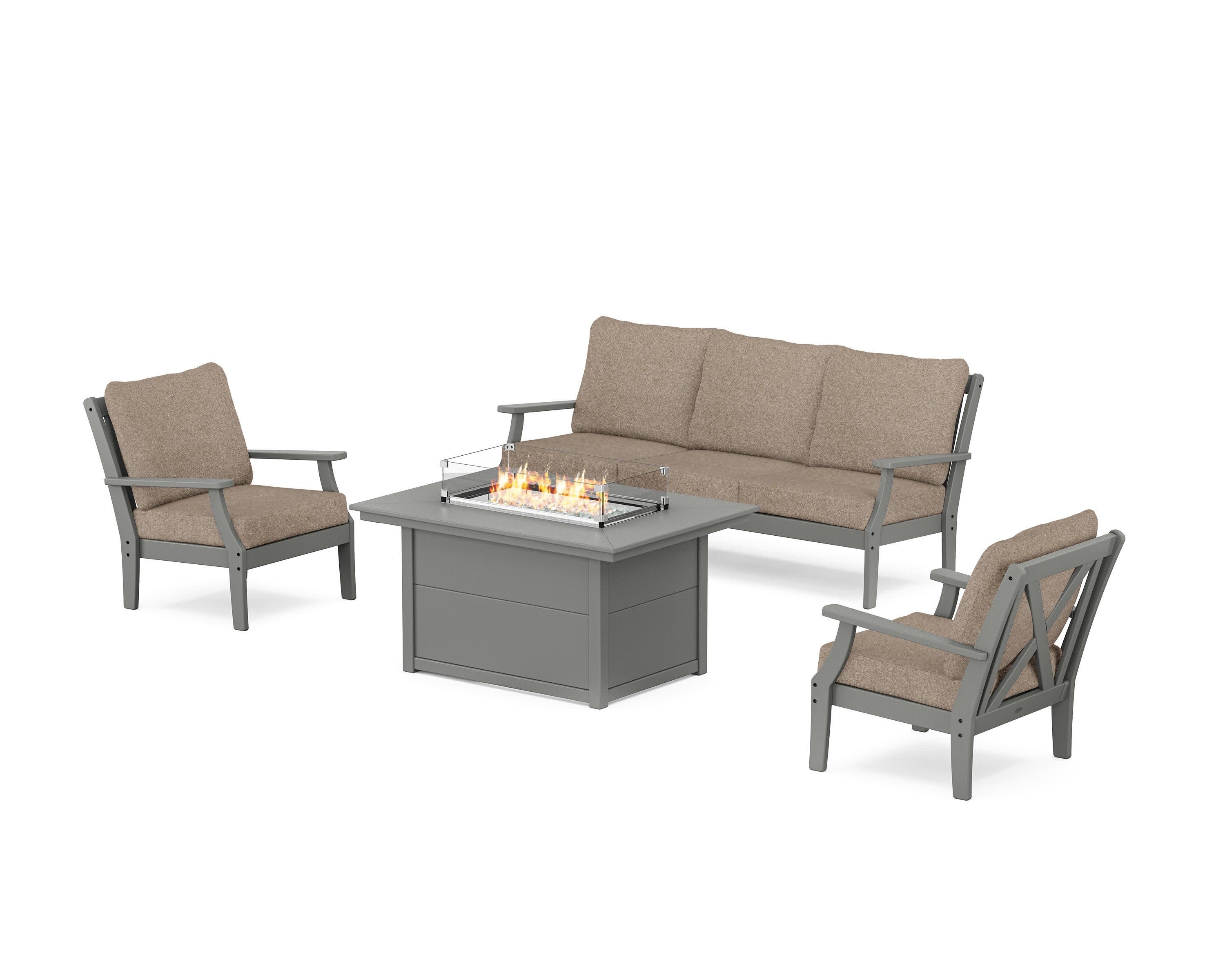 Braxton Deep Seating Fire Pit Table Set - Image 164