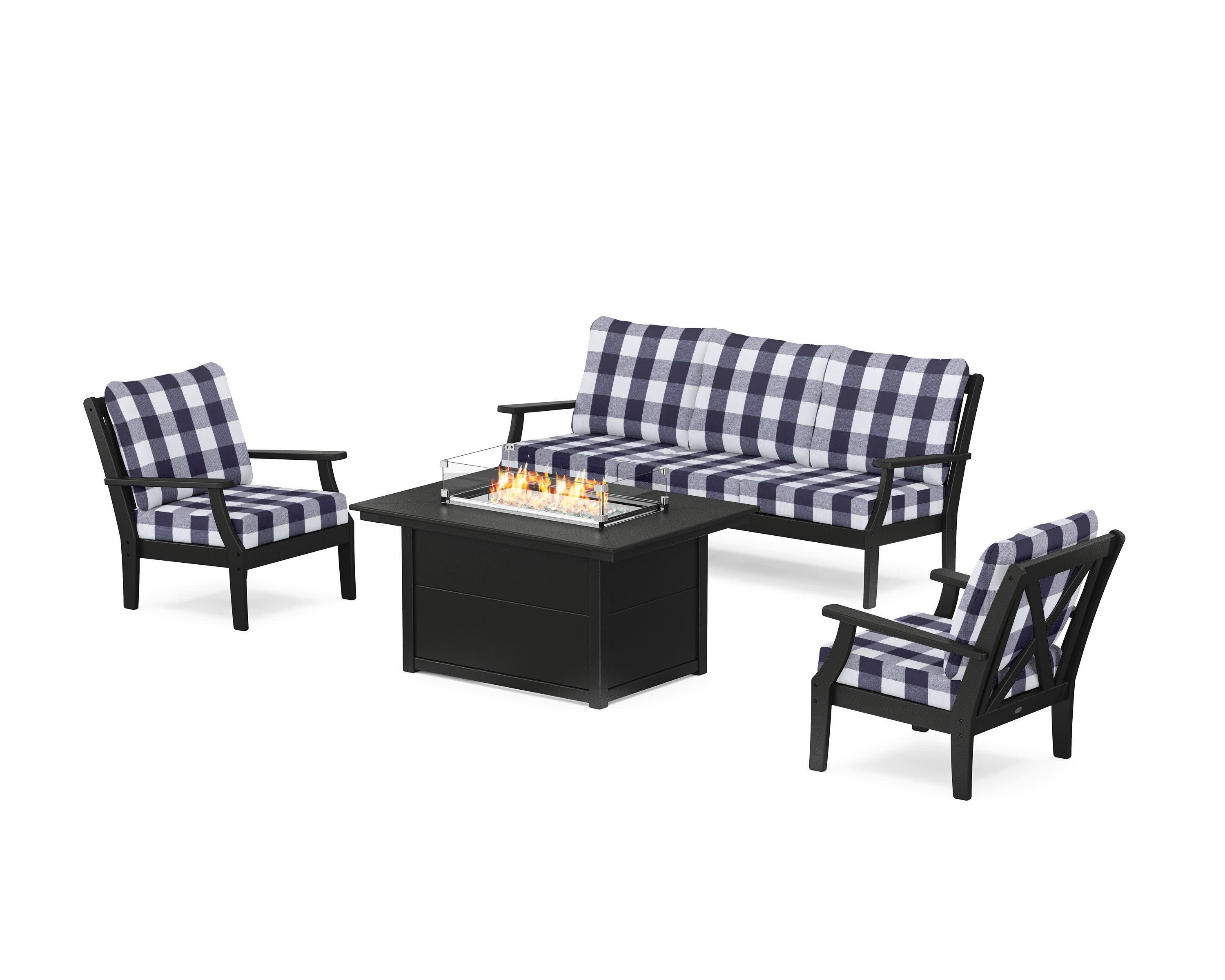 Braxton Deep Seating Fire Pit Table Set - Image 205