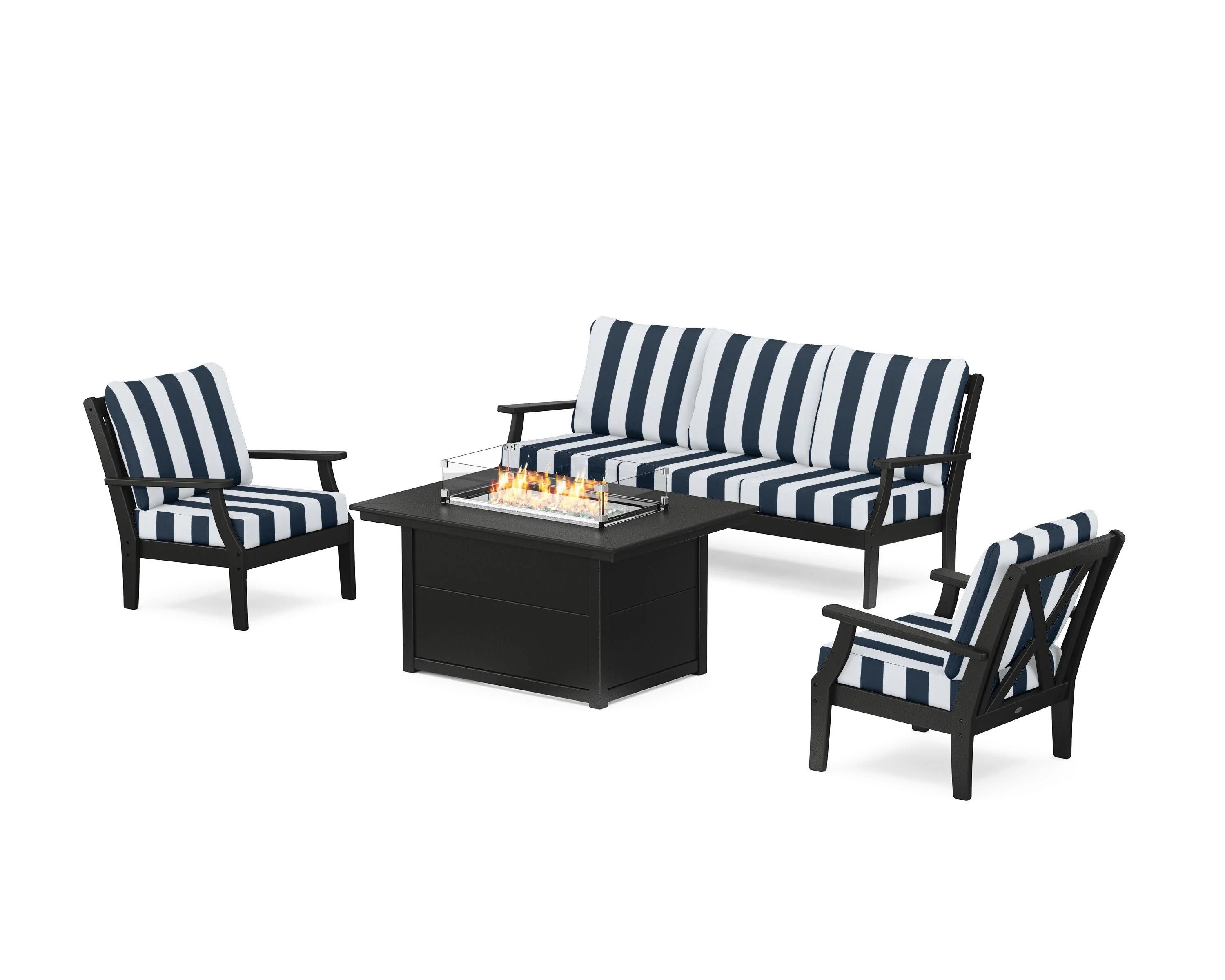 Braxton Deep Seating Fire Pit Table Set - Image 208
