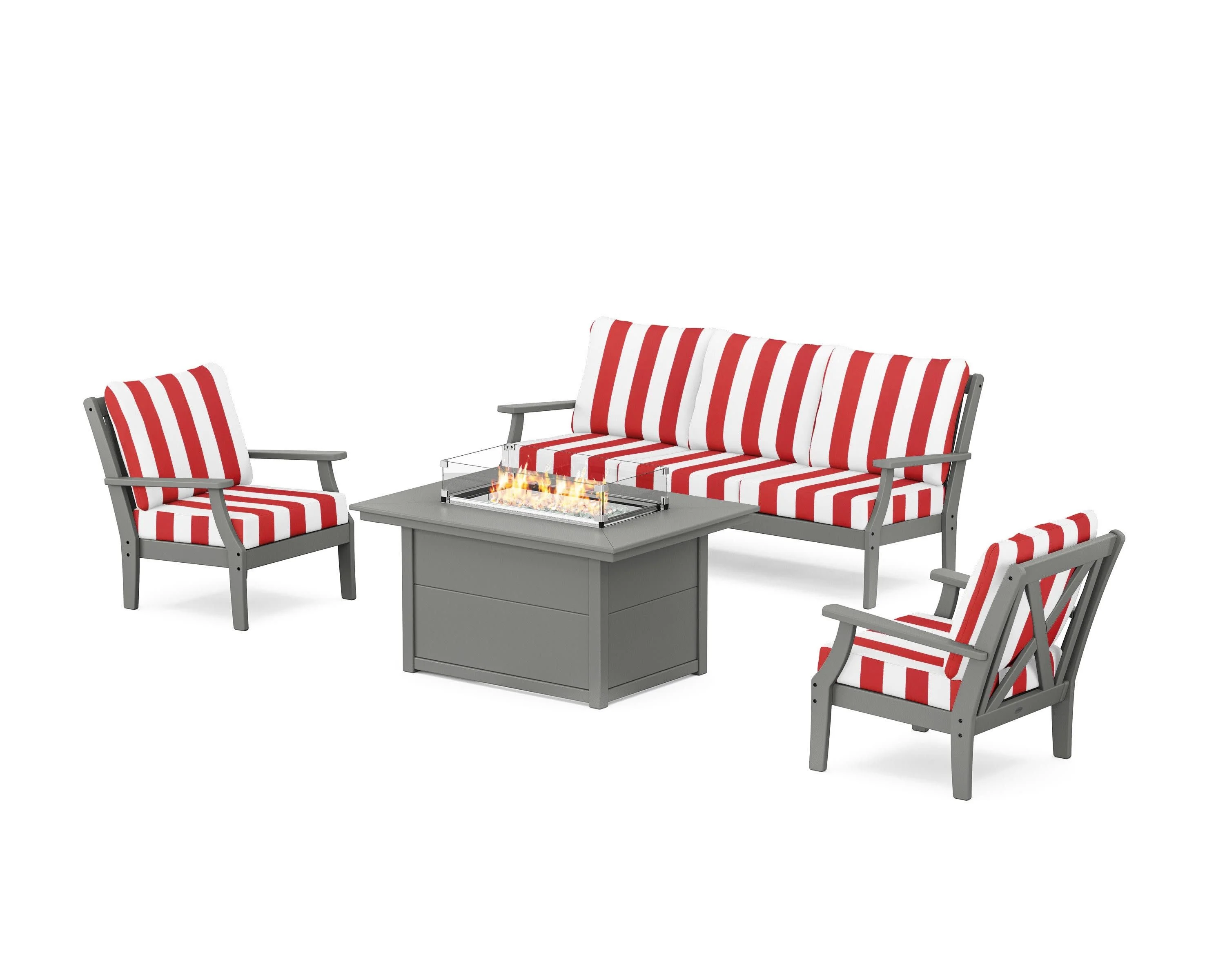Braxton Deep Seating Fire Pit Table Set - Image 21