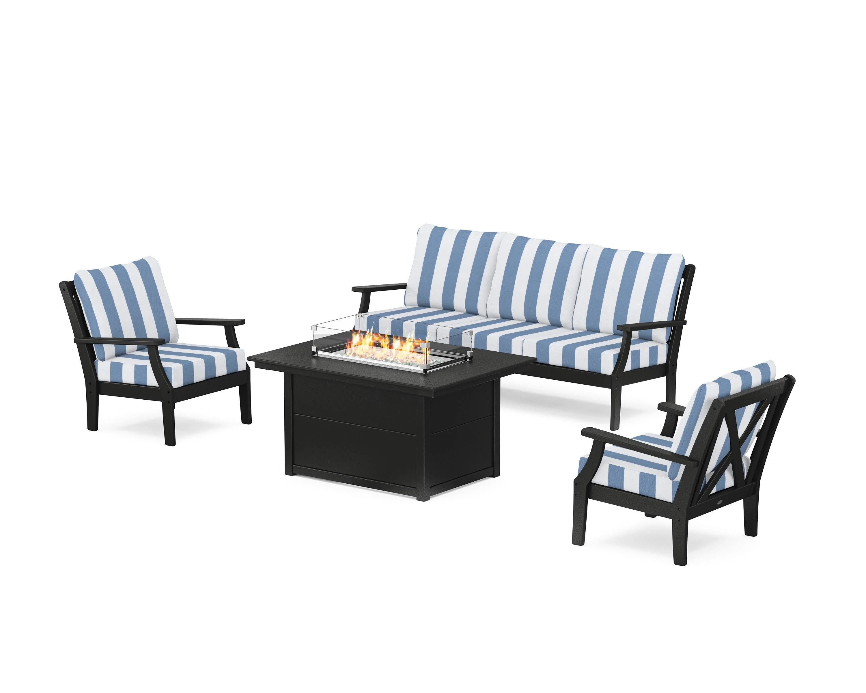 Braxton Deep Seating Fire Pit Table Set - Image 3