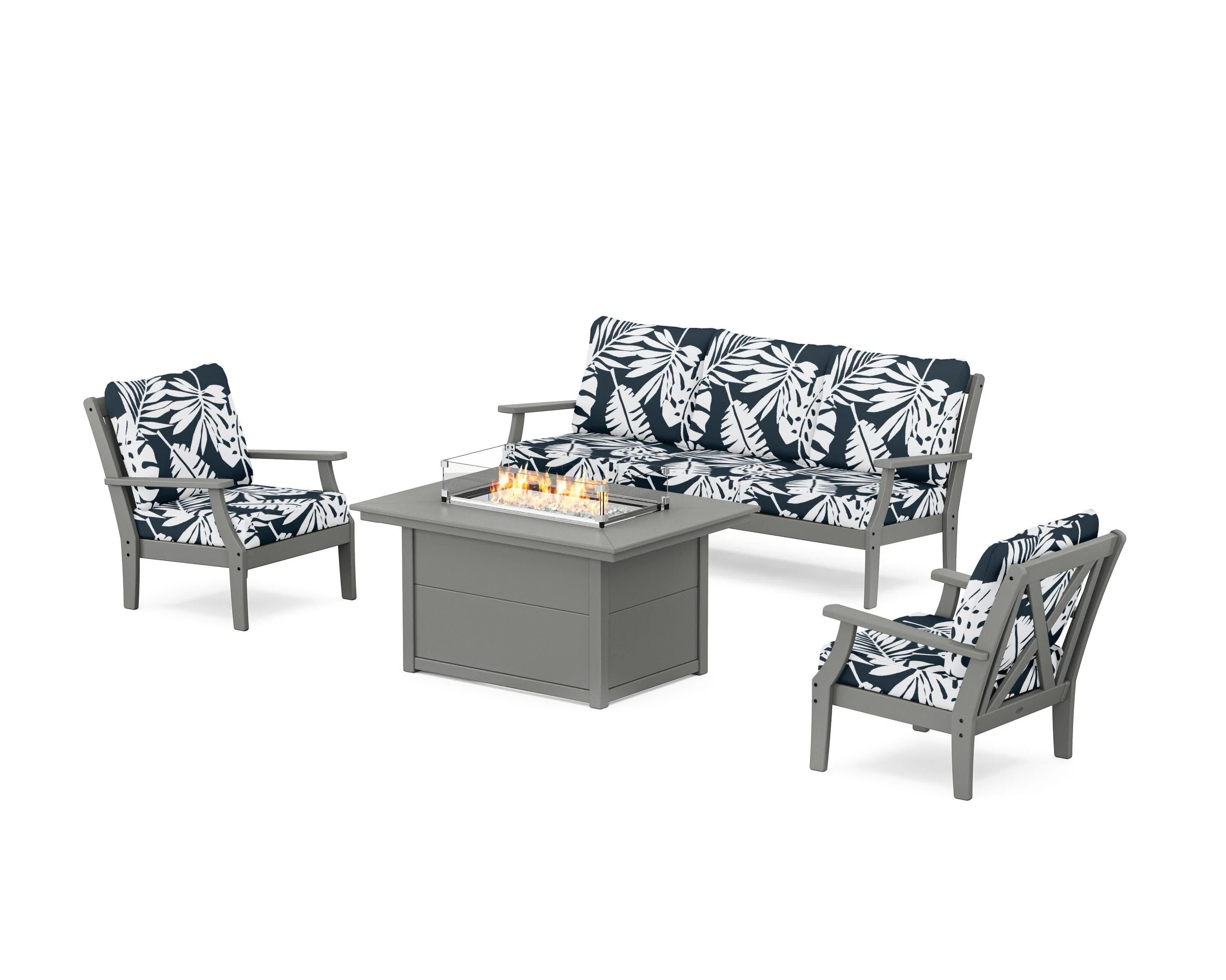 Braxton Deep Seating Fire Pit Table Set - Image 37