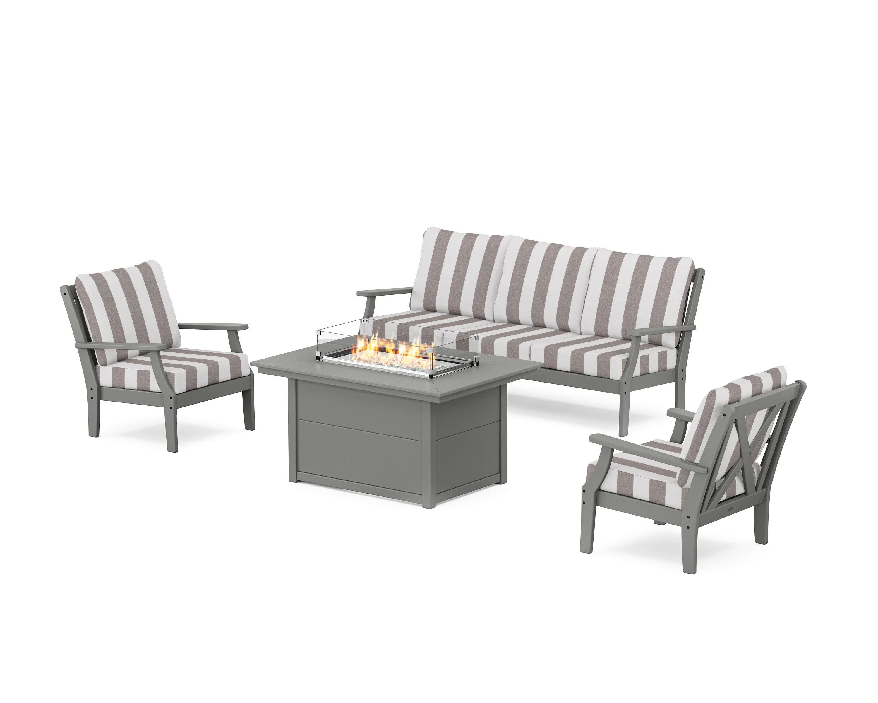 Braxton Deep Seating Fire Pit Table Set - Image 4