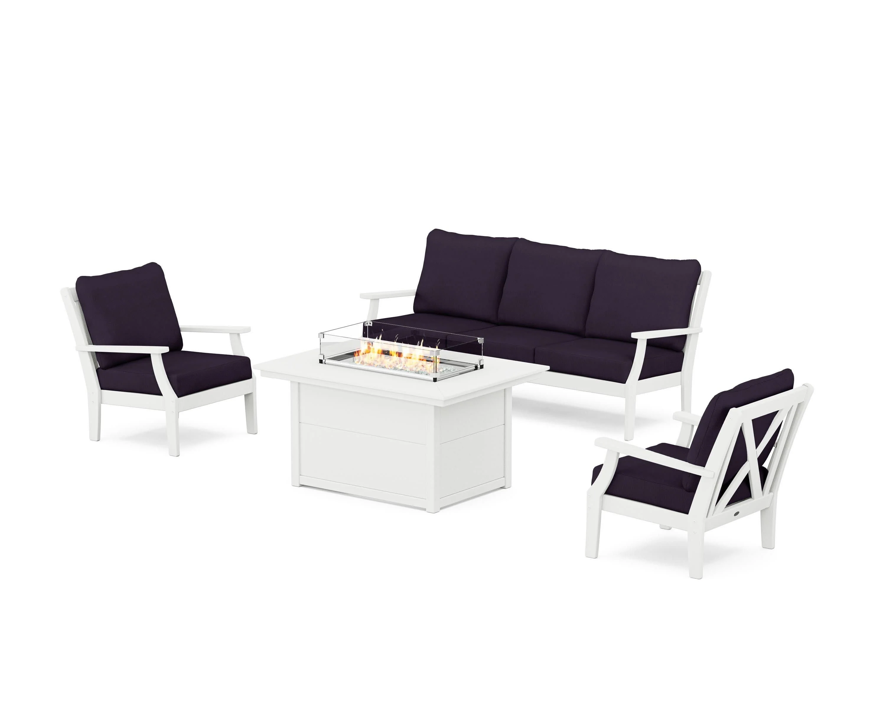 Braxton Deep Seating Fire Pit Table Set - Image 77