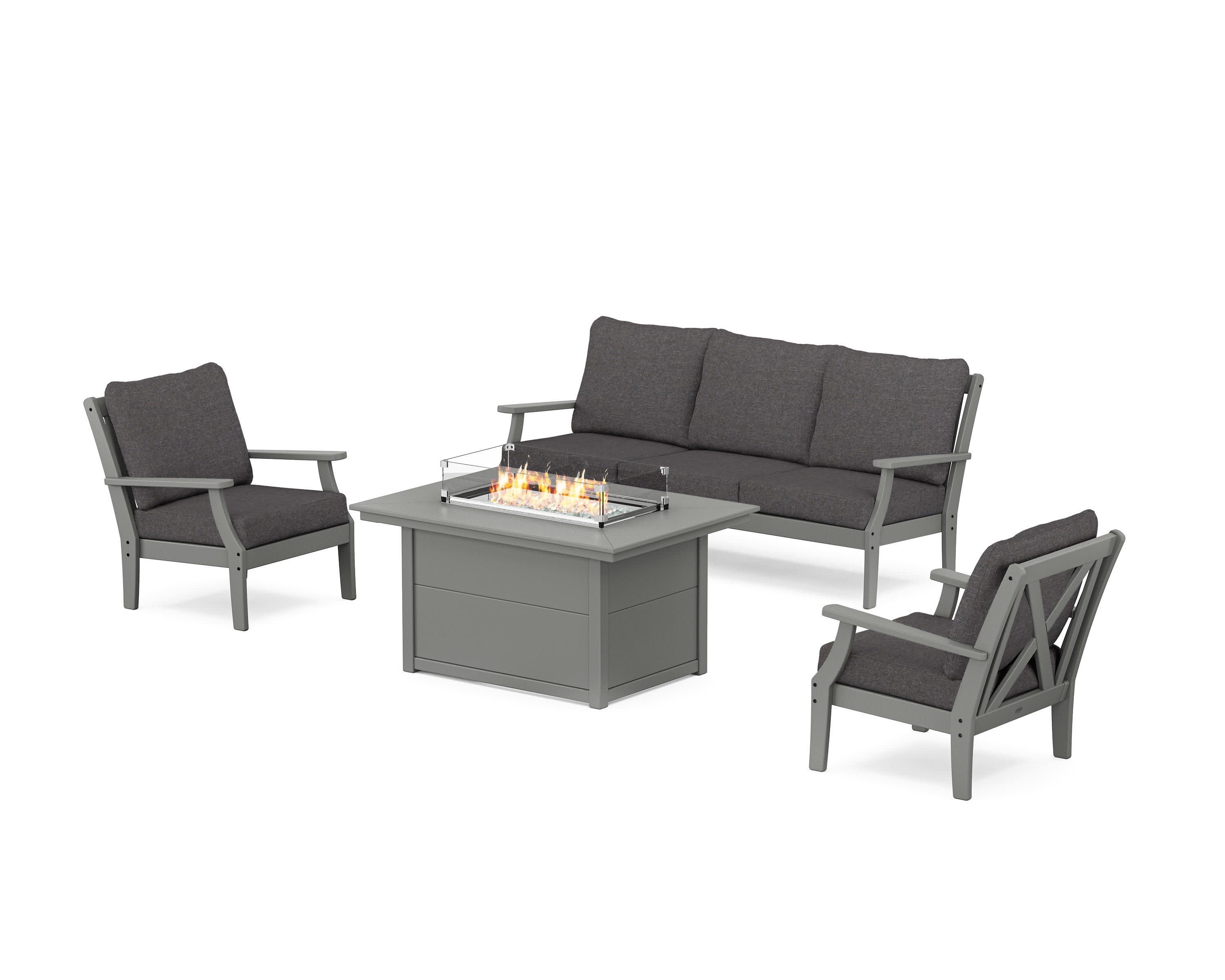 Braxton Deep Seating Fire Pit Table Set - Image 8