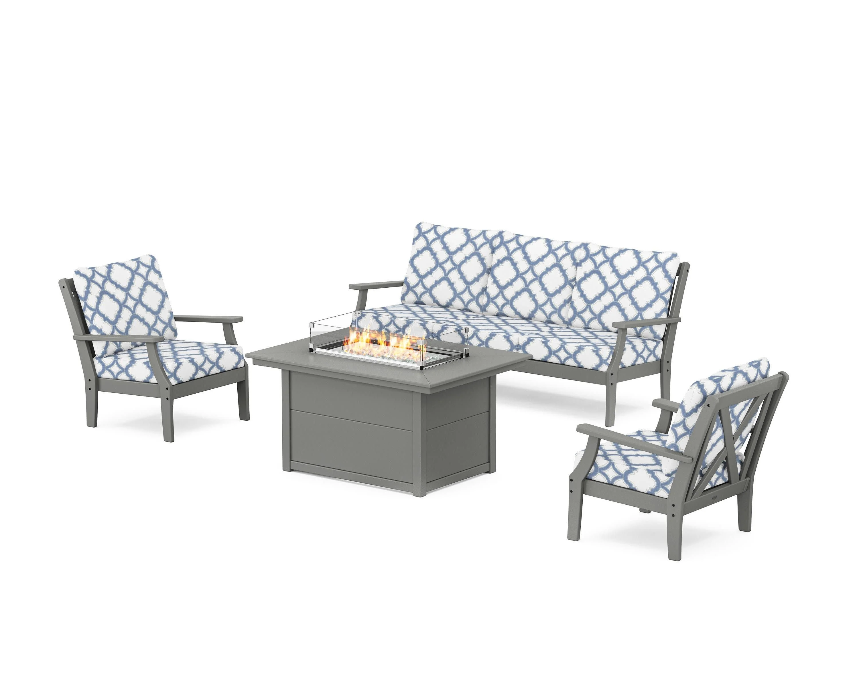 Braxton Deep Seating Fire Pit Table Set - Image 83