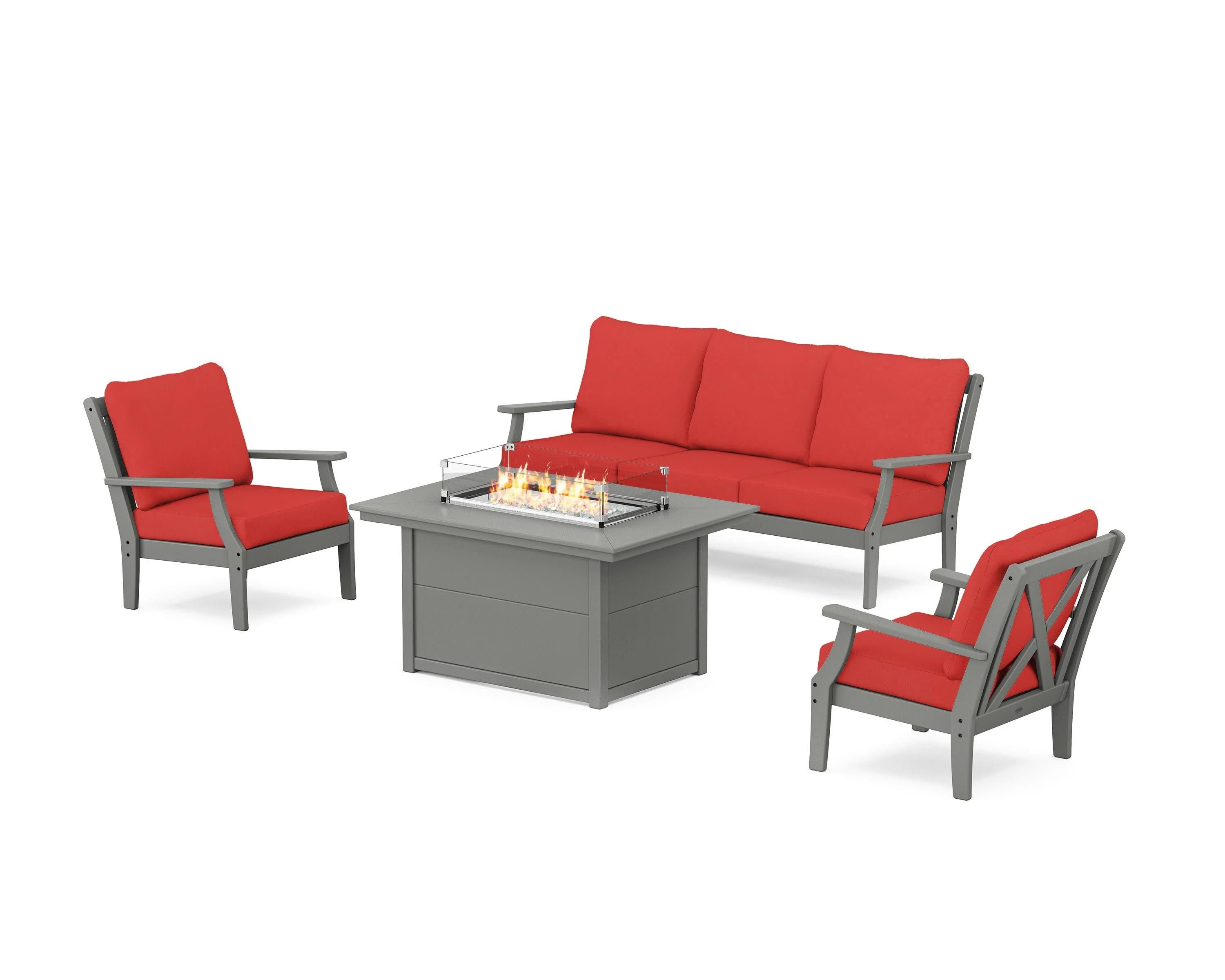 Braxton Deep Seating Fire Pit Table Set - Image 98