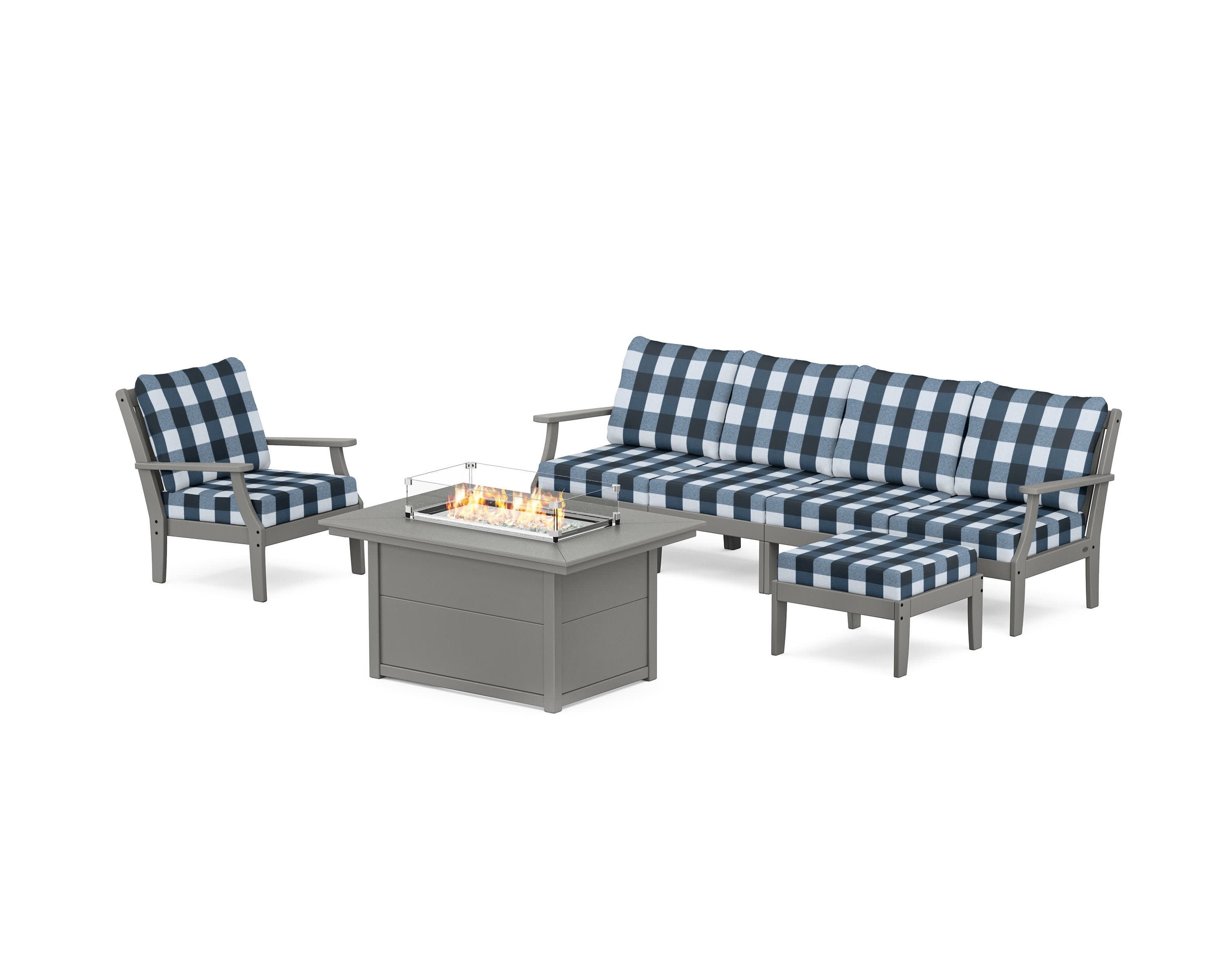 Braxton Sectional Lounge and Fire Pit Set - Image 174