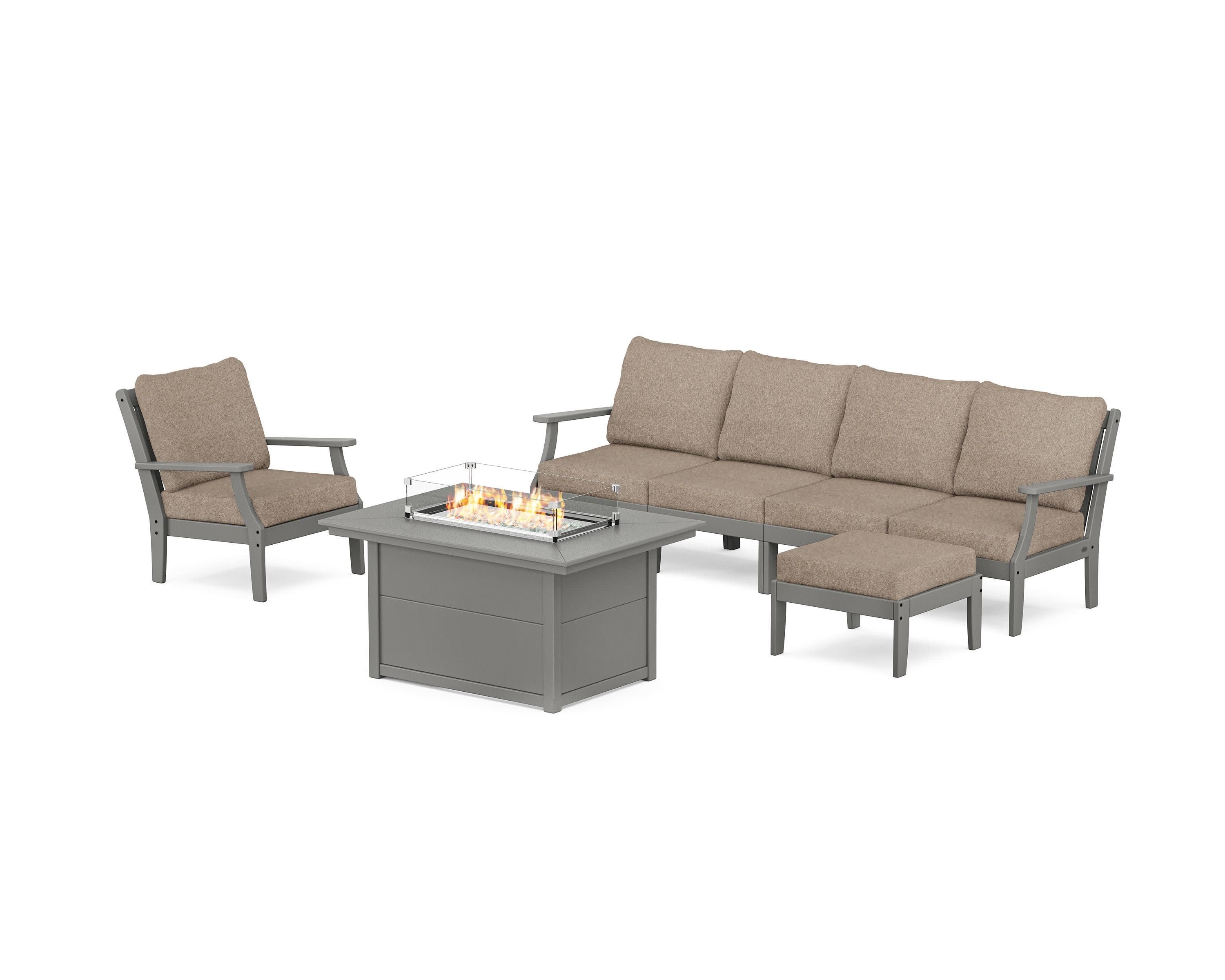 Braxton Sectional Lounge and Fire Pit Set - Image 95