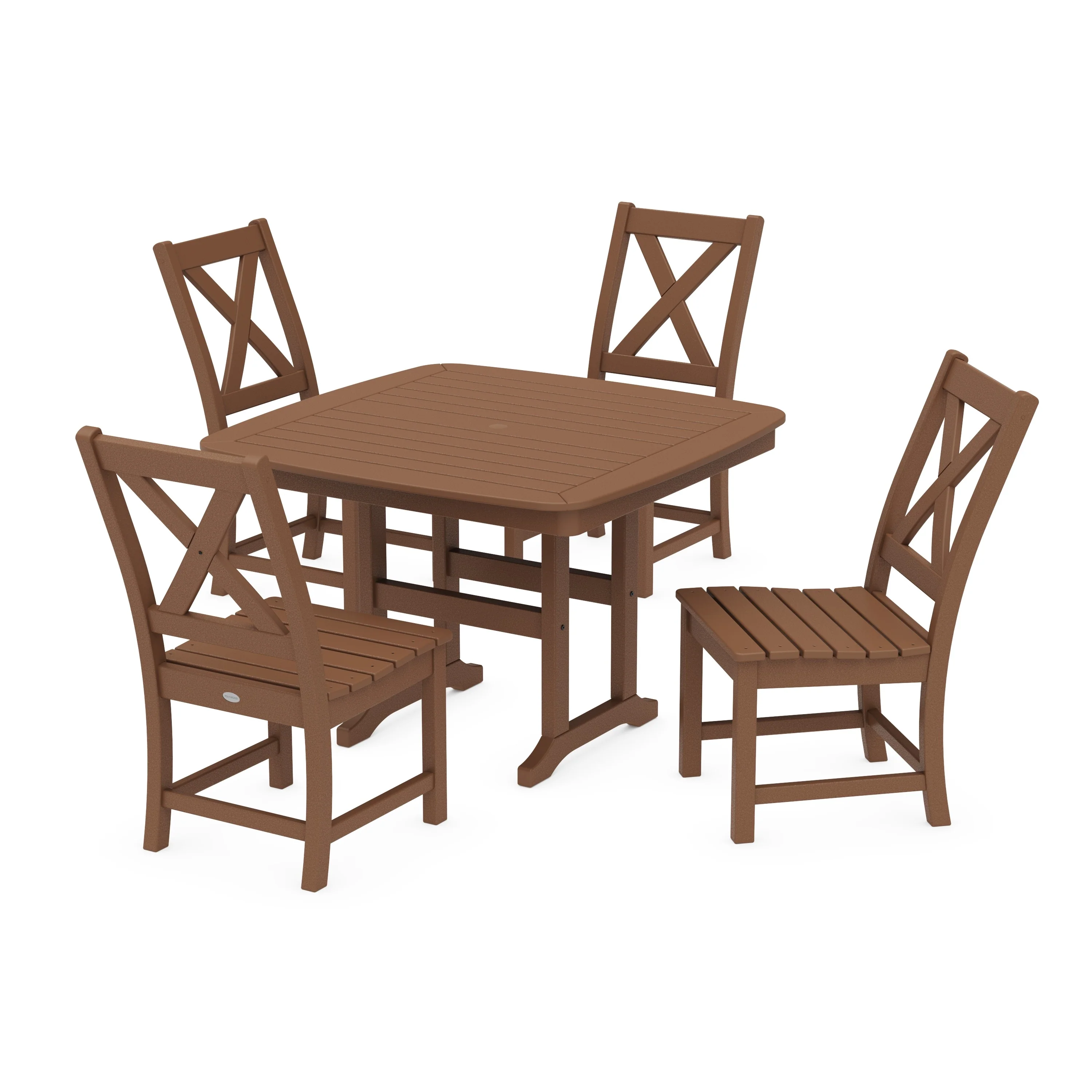 Braxton Side Chair 5-Piece Dining Set with Trestle Legs - Image 7