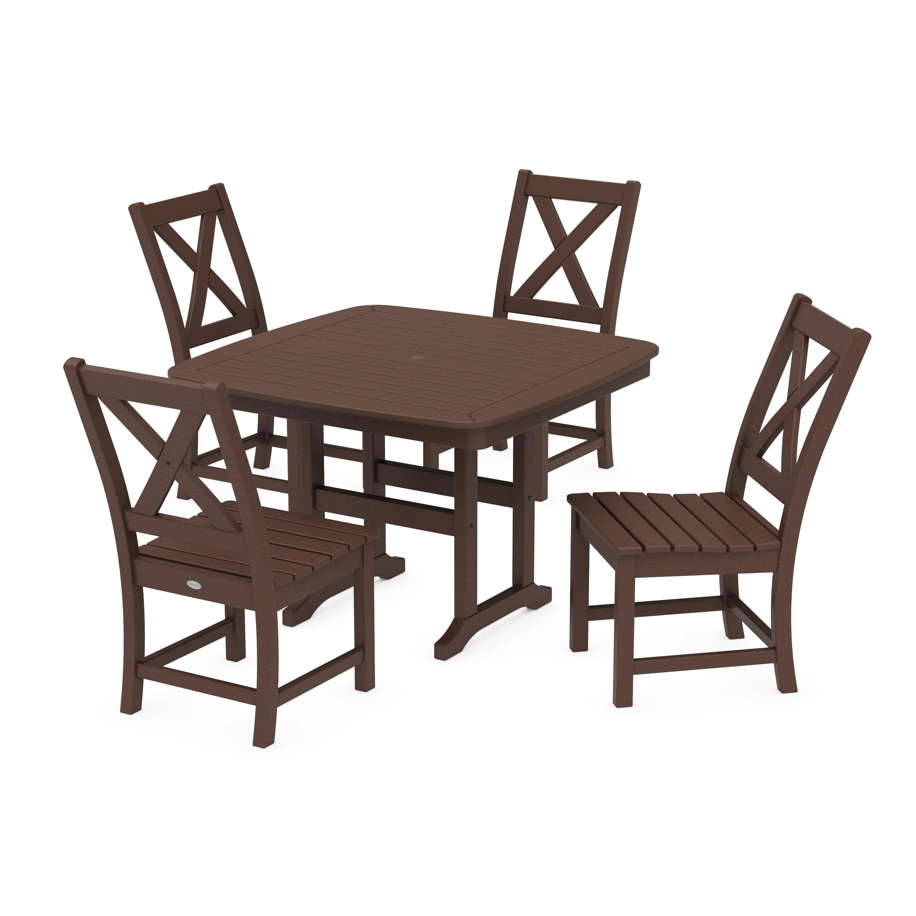 Braxton Side Chair 5-Piece Dining Set with Trestle Legs - Image 8