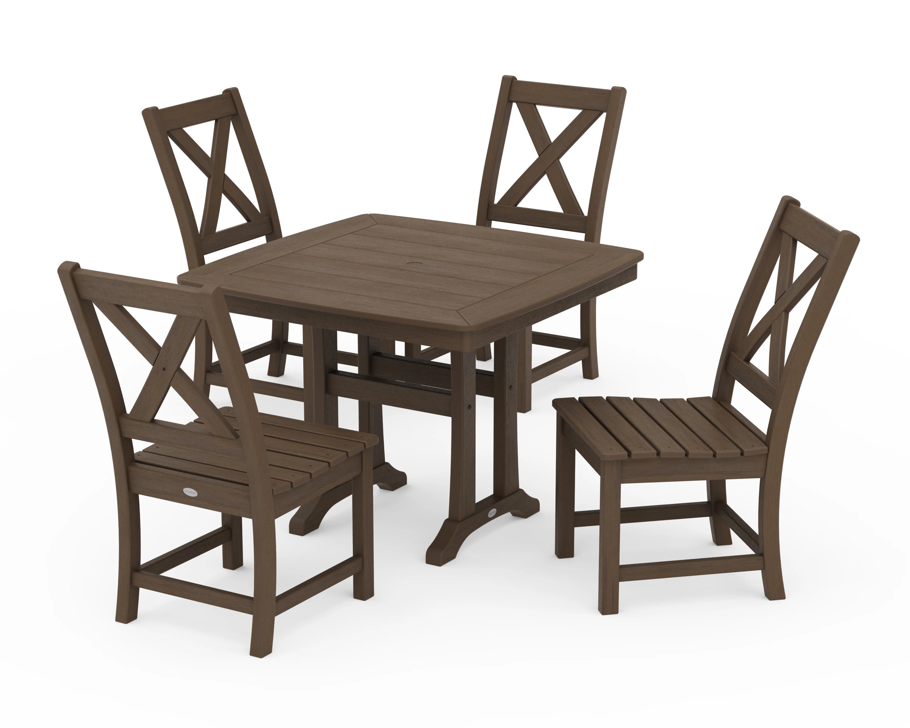 Braxton Side Chair 5-Piece Dining Set with Trestle Legs - Image 13