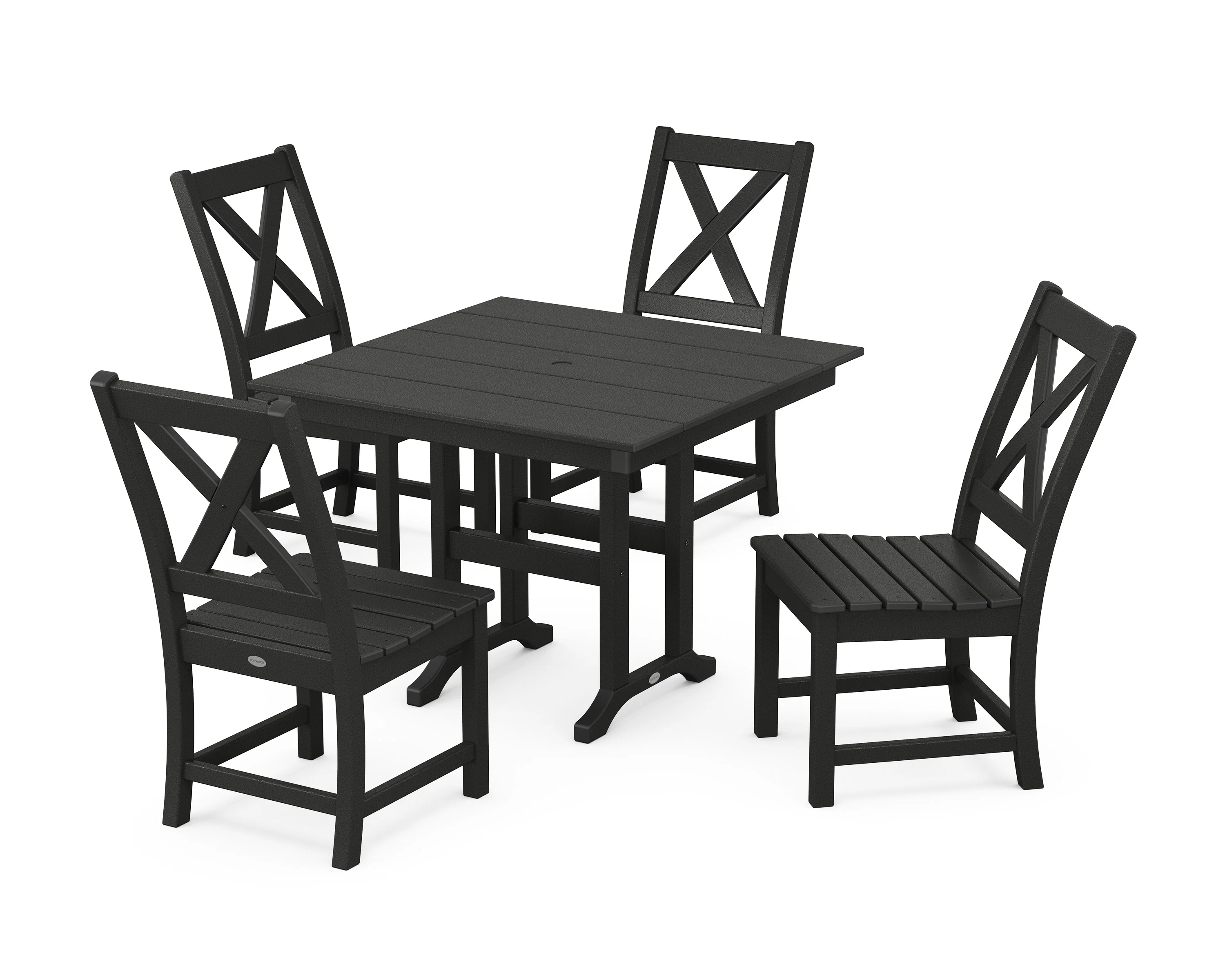 Braxton Side Chair 5-Piece Farmhouse Dining Set - Image 10