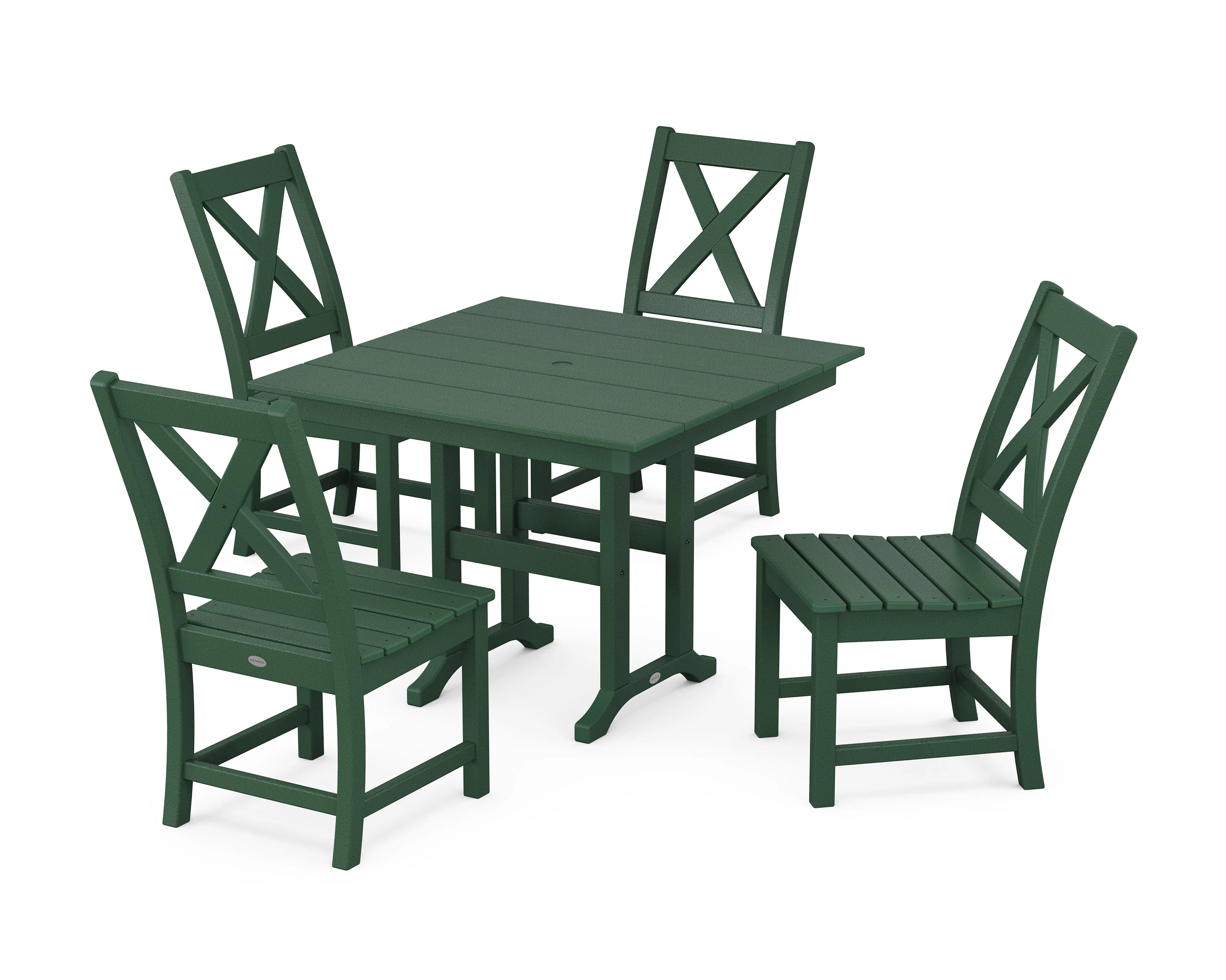 Braxton Side Chair 5-Piece Farmhouse Dining Set - Image 11