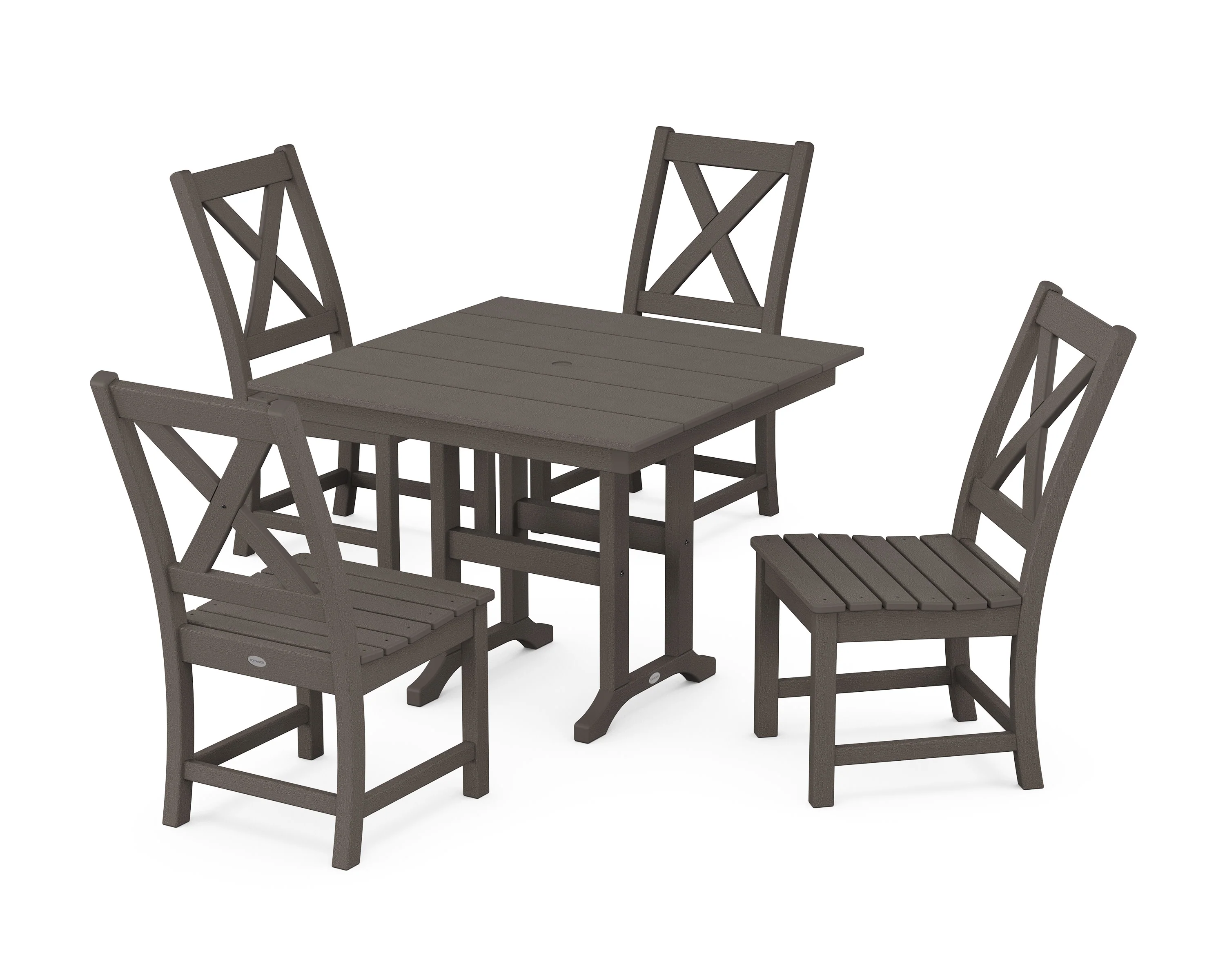 Braxton Side Chair 5-Piece Farmhouse Dining Set - Image 4