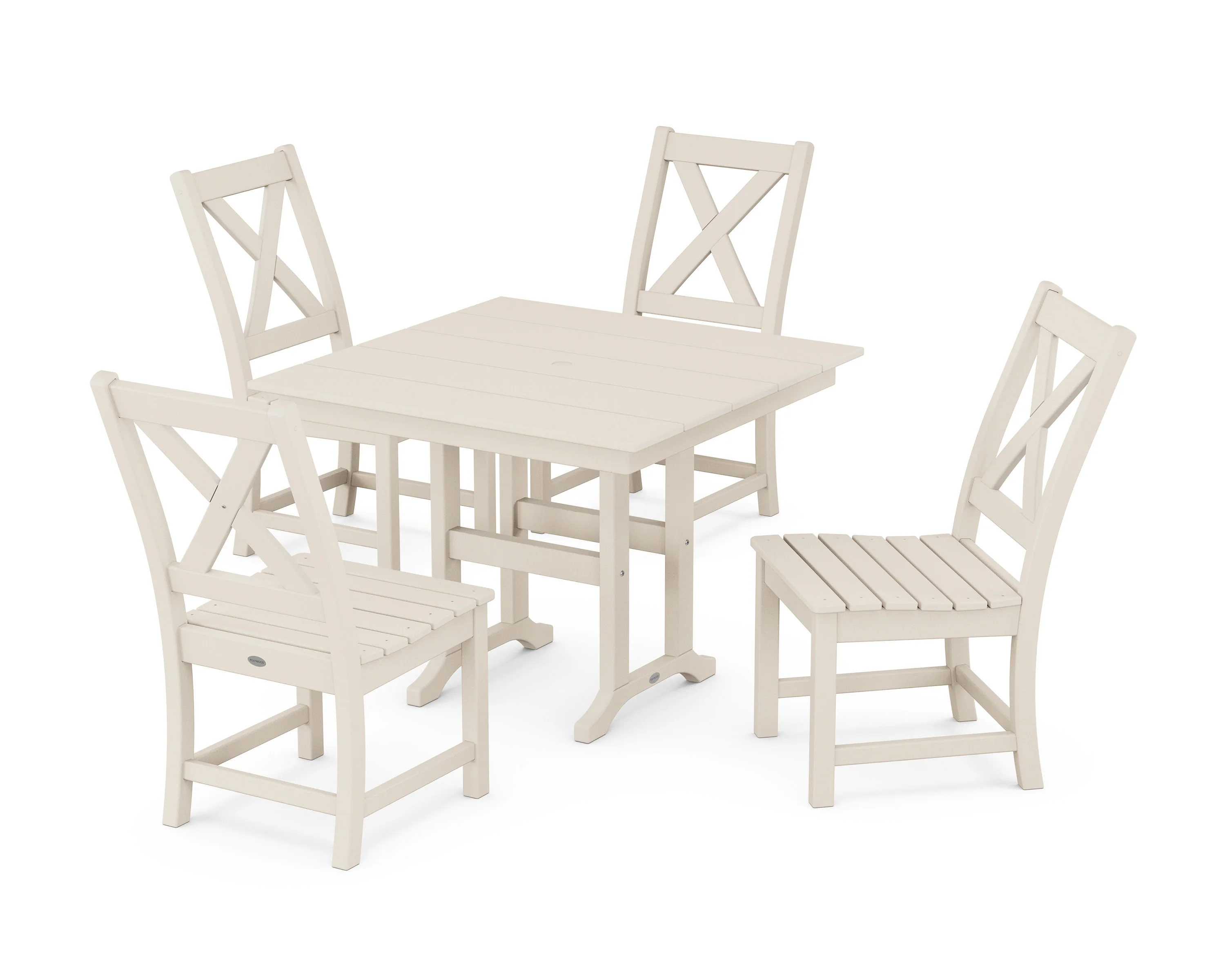 Braxton Side Chair 5-Piece Farmhouse Dining Set - Image 5