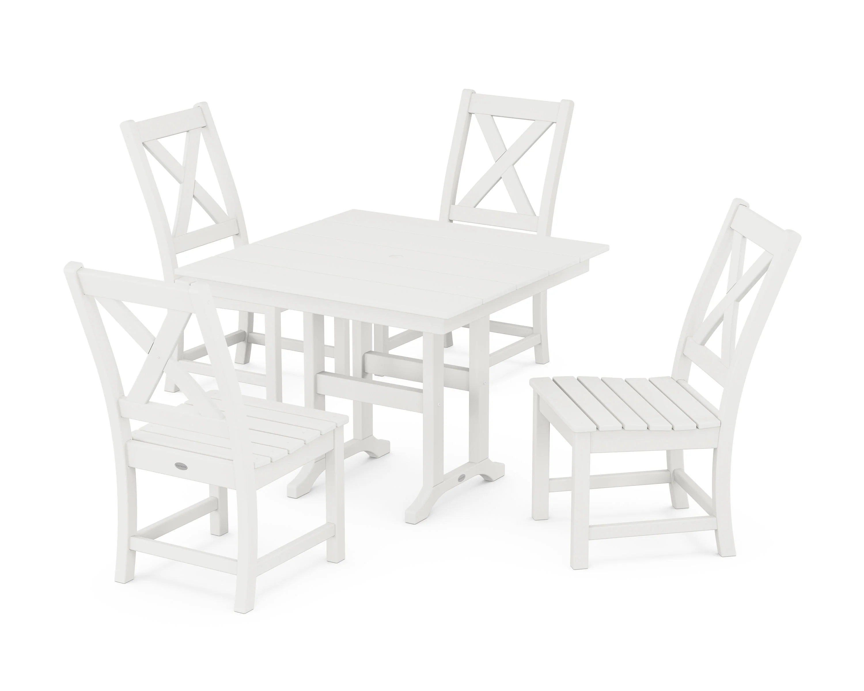 Braxton Side Chair 5-Piece Farmhouse Dining Set - Image 7
