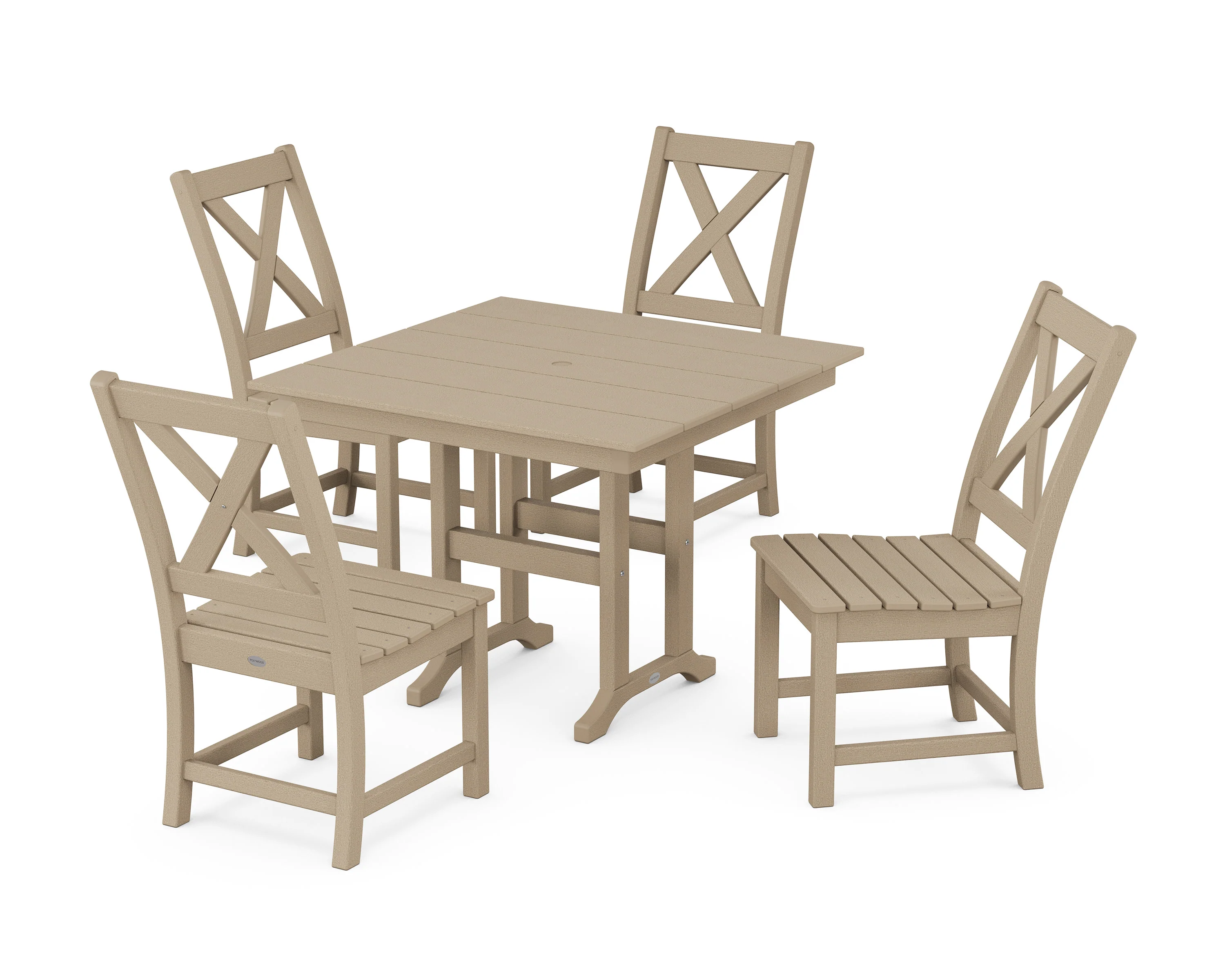 Braxton Side Chair 5-Piece Farmhouse Dining Set - Image 9
