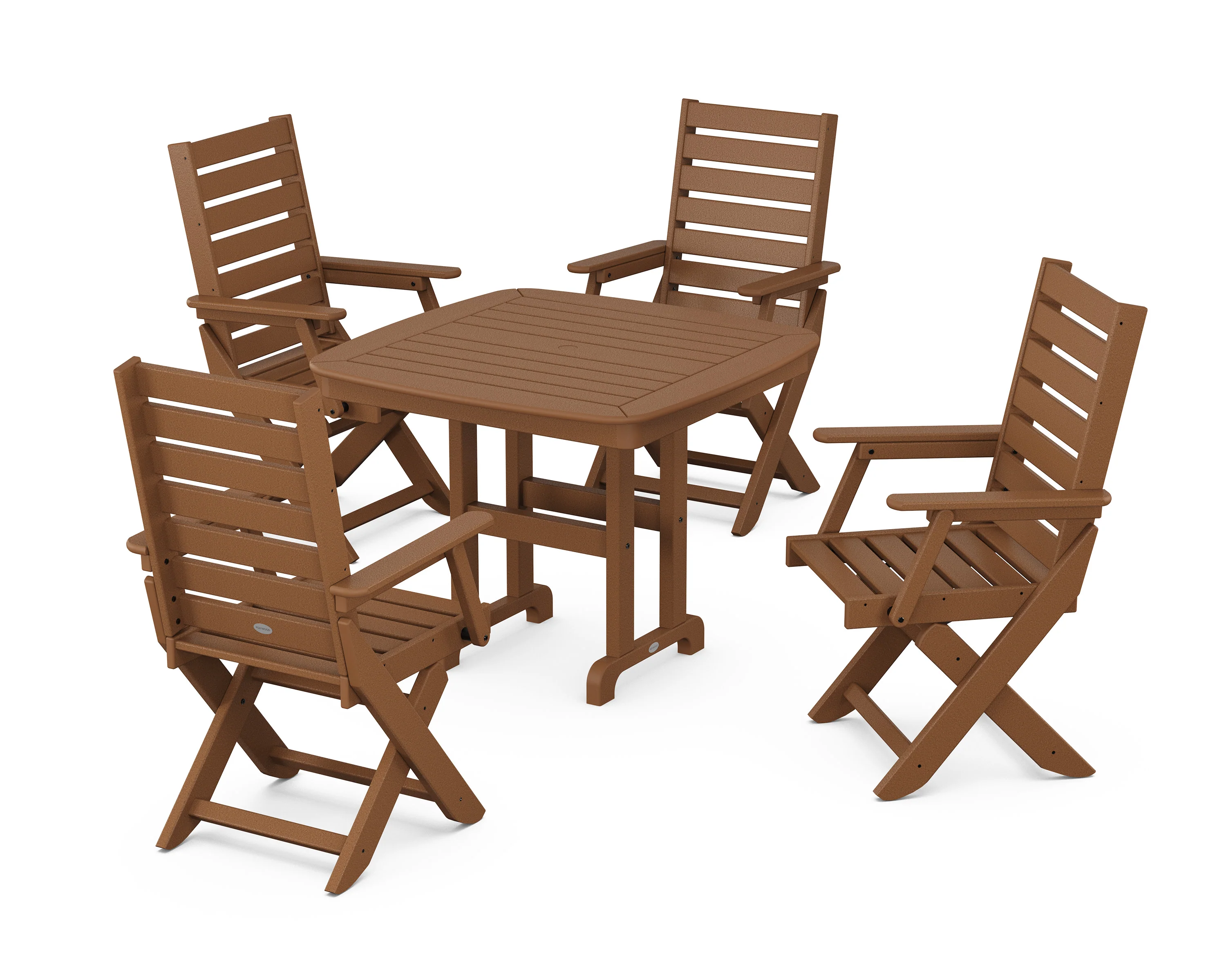 Captain Folding Chair 5-Piece Dining Set - Image 9