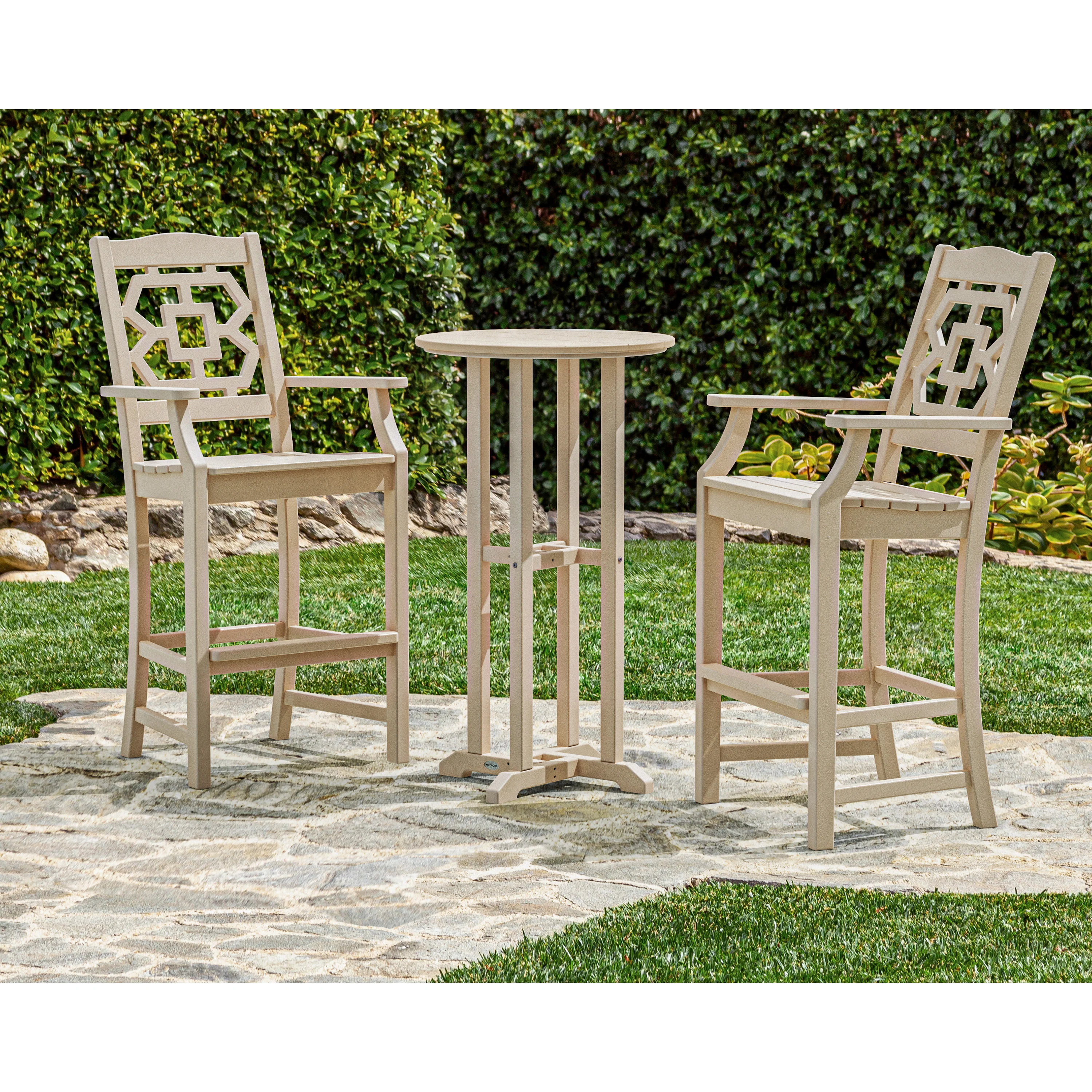 Chinoiserie 3-Piece Farmhouse Bar Set - Image 4