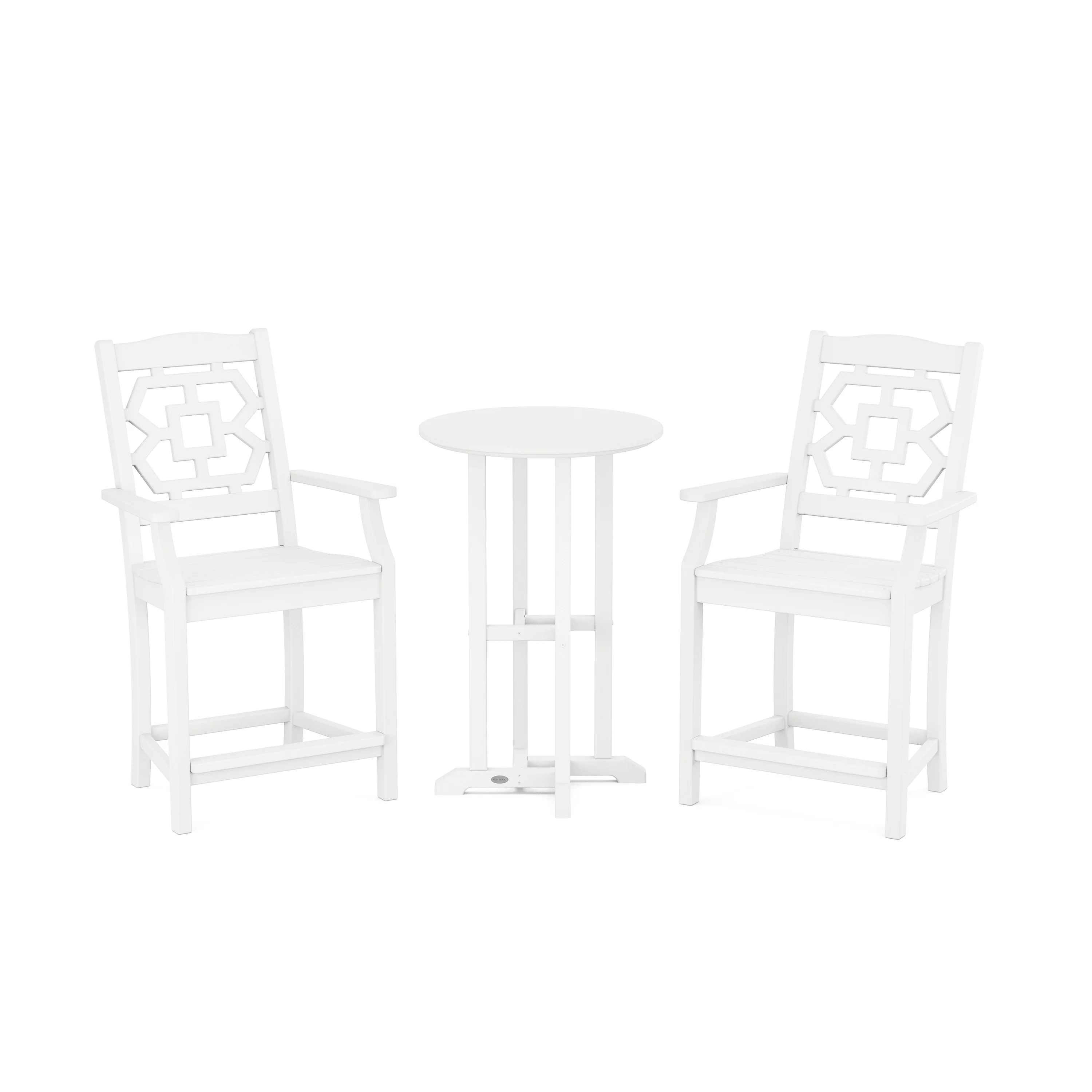 Chinoiserie 3-Piece Farmhouse Bistro Counter Set - Image 6