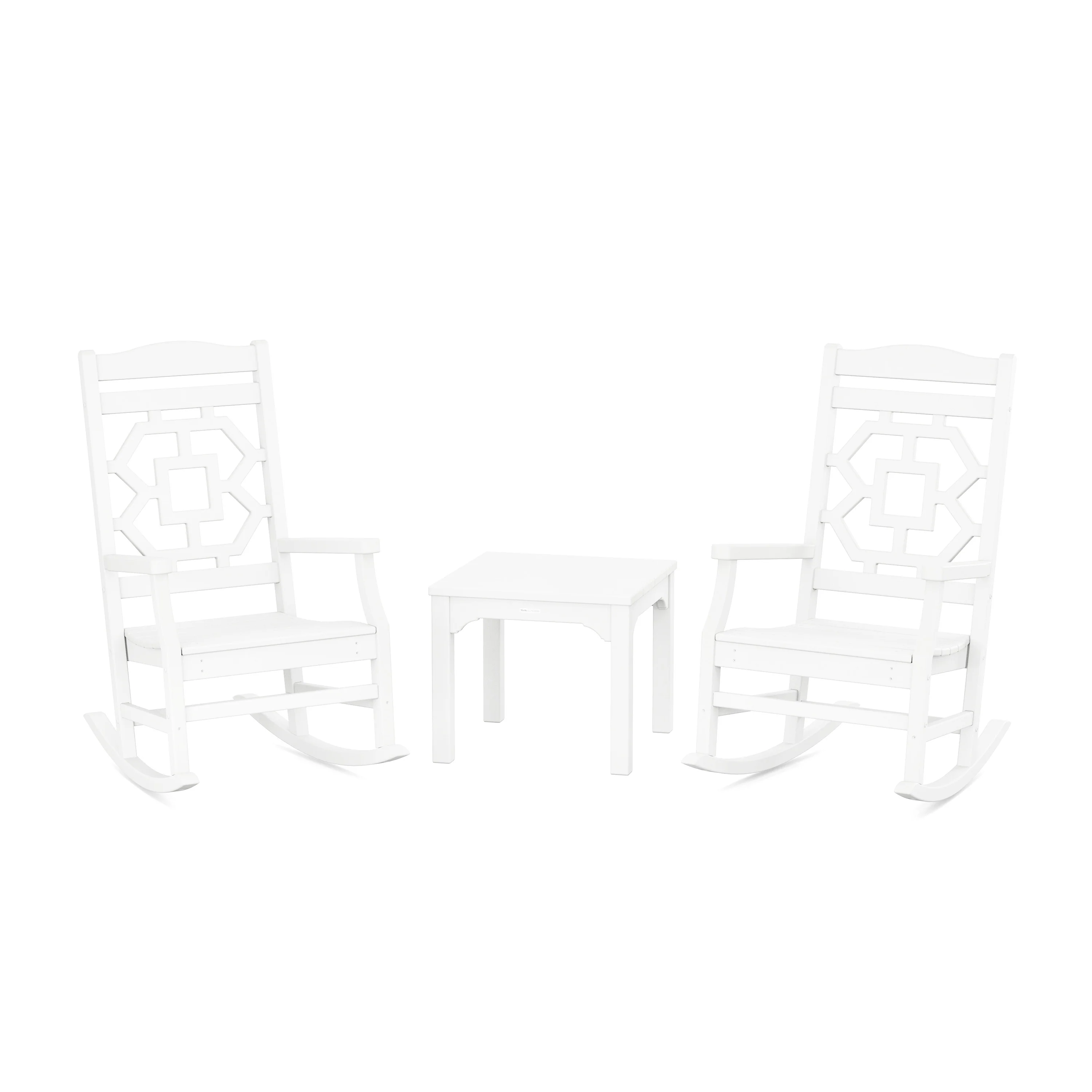 Chinoiserie 3-Piece Rocking Chair Set - Image 10
