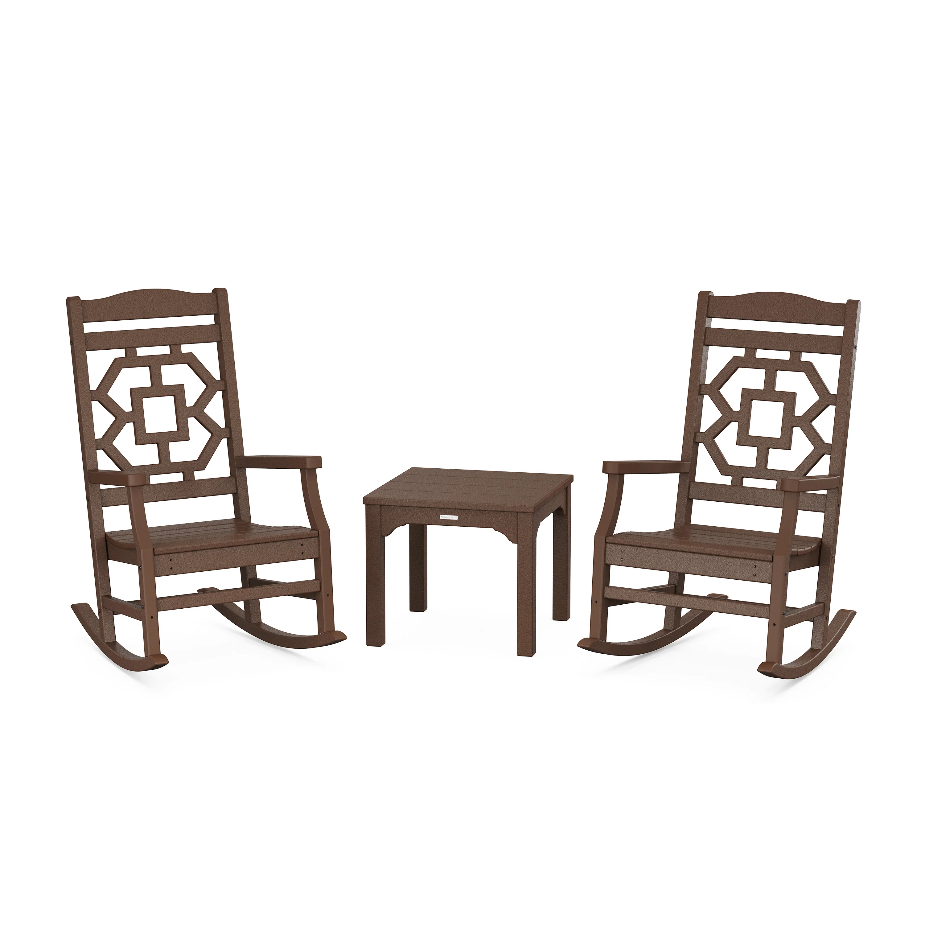 Chinoiserie 3-Piece Rocking Chair Set - Image 11