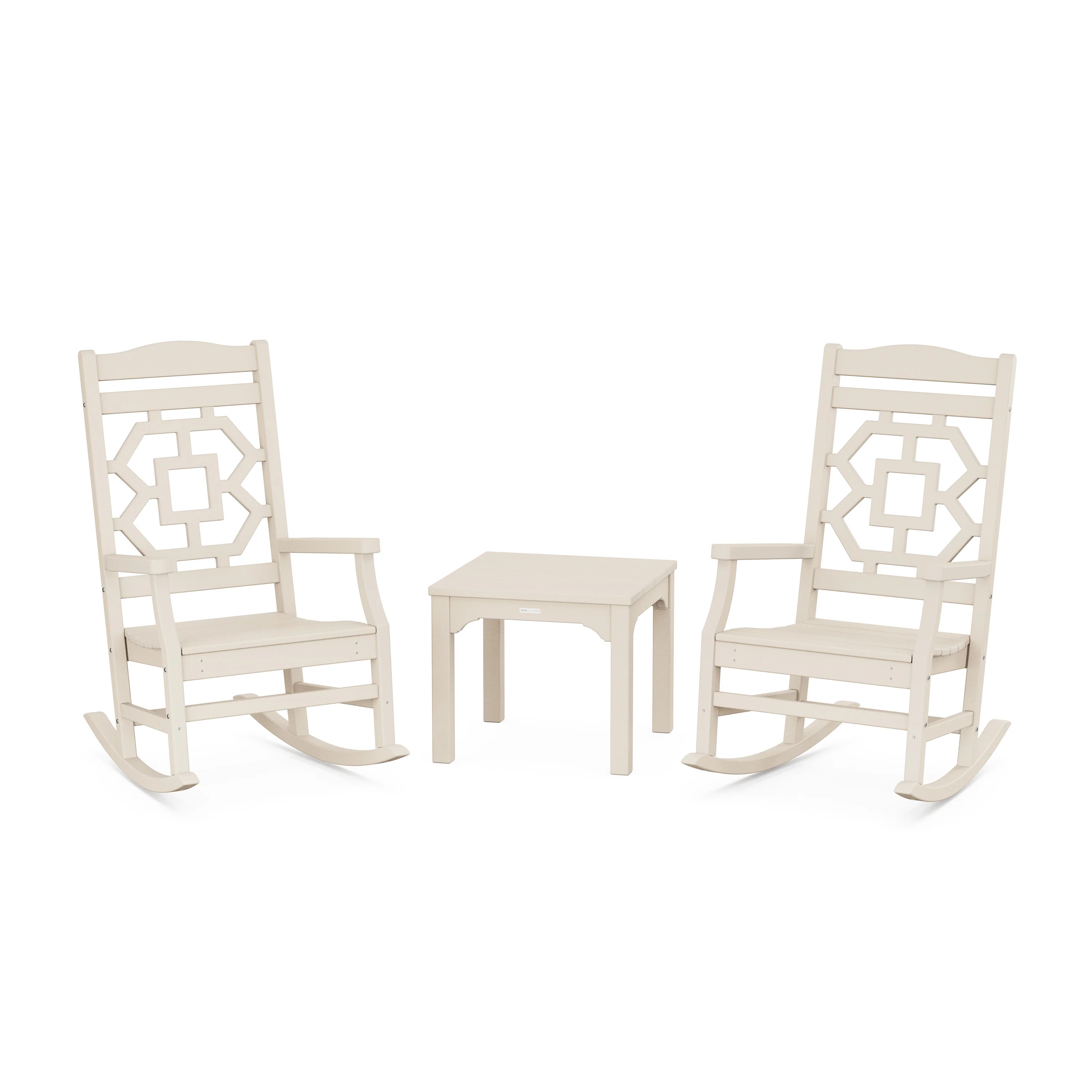 Chinoiserie 3-Piece Rocking Chair Set - Image 12