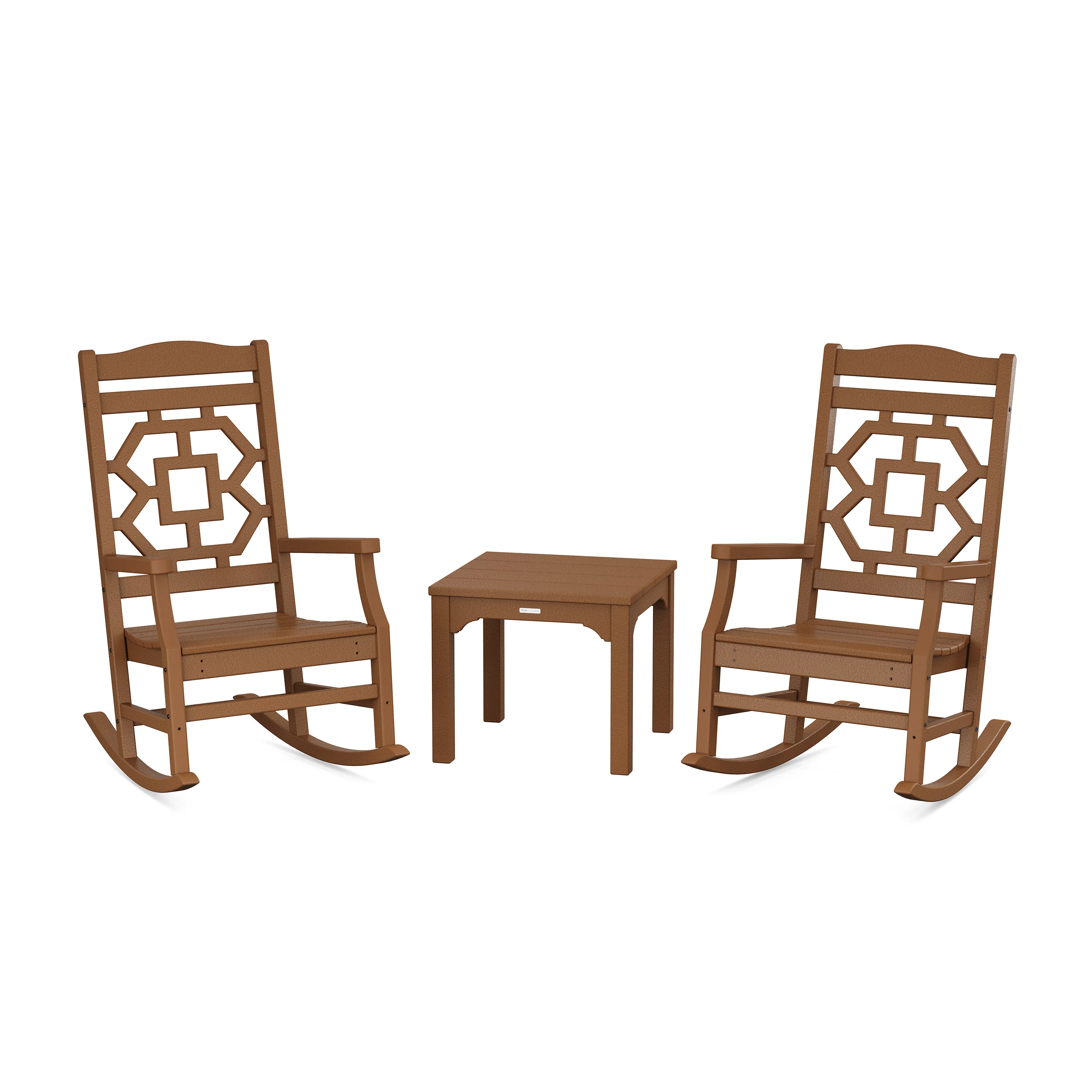 Chinoiserie 3-Piece Rocking Chair Set - Image 14