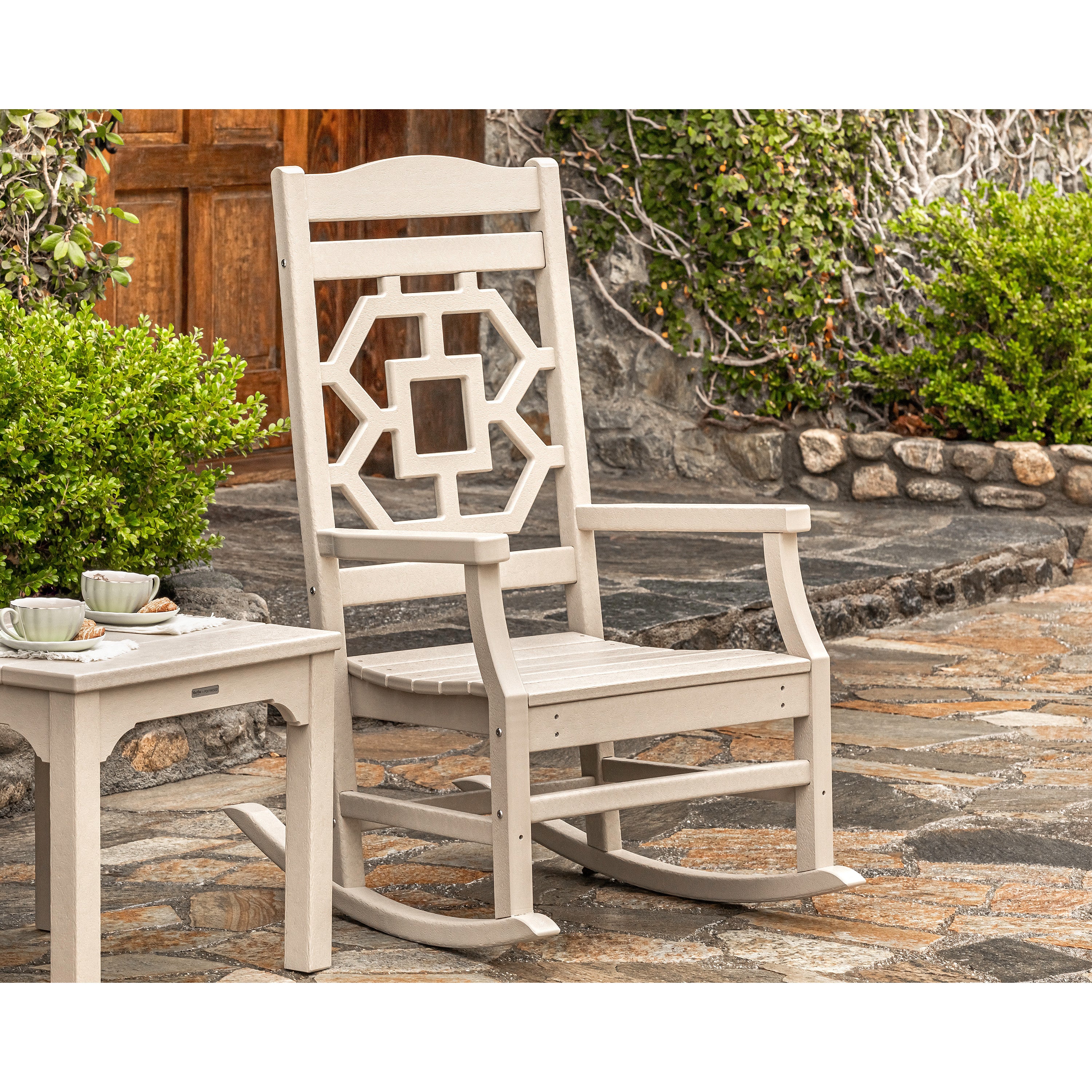 Chinoiserie 3-Piece Rocking Chair Set - Image 5