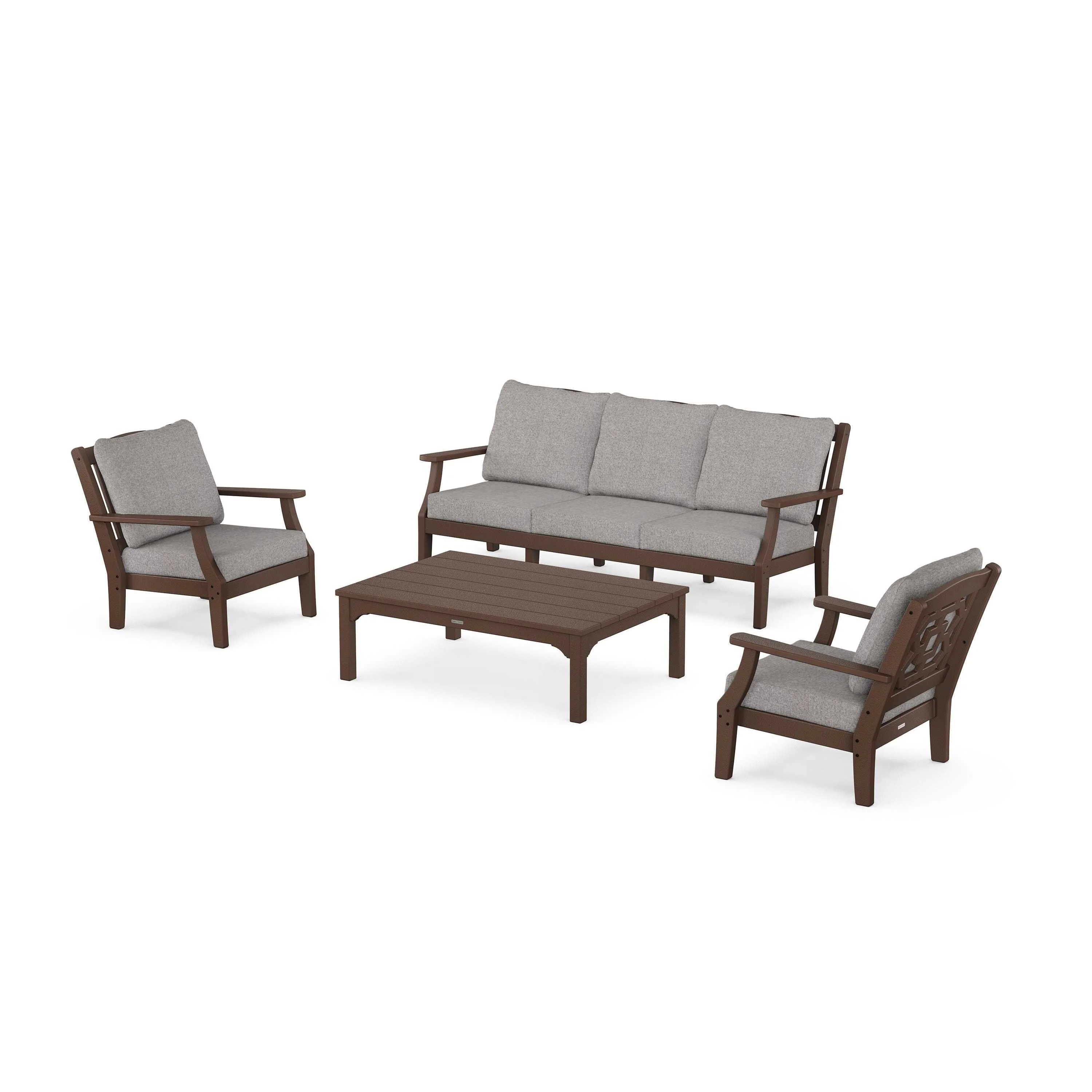 Chinoiserie 4-Piece Deep Seating Set with Sofa - Image 110