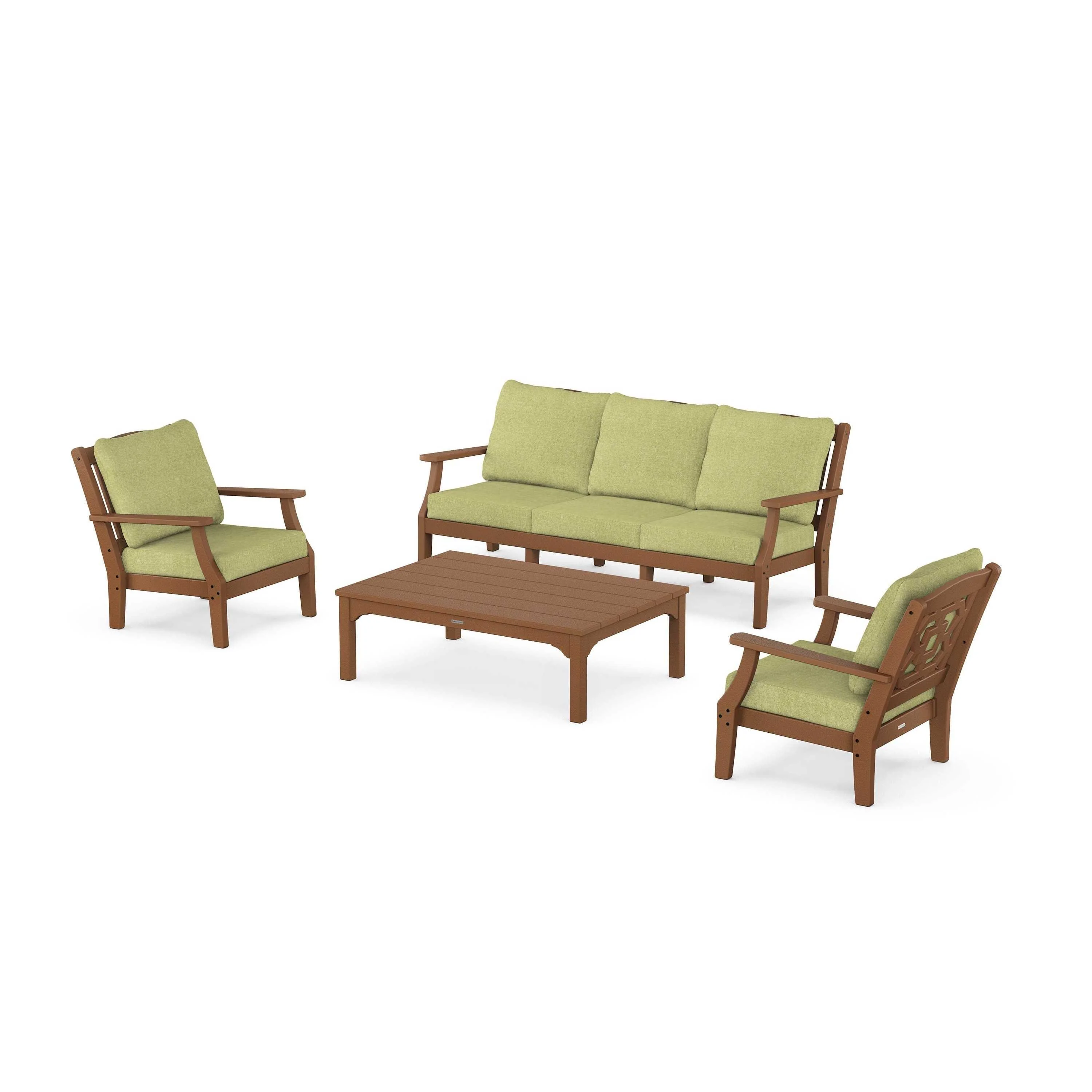 Chinoiserie 4-Piece Deep Seating Set with Sofa - Image 171