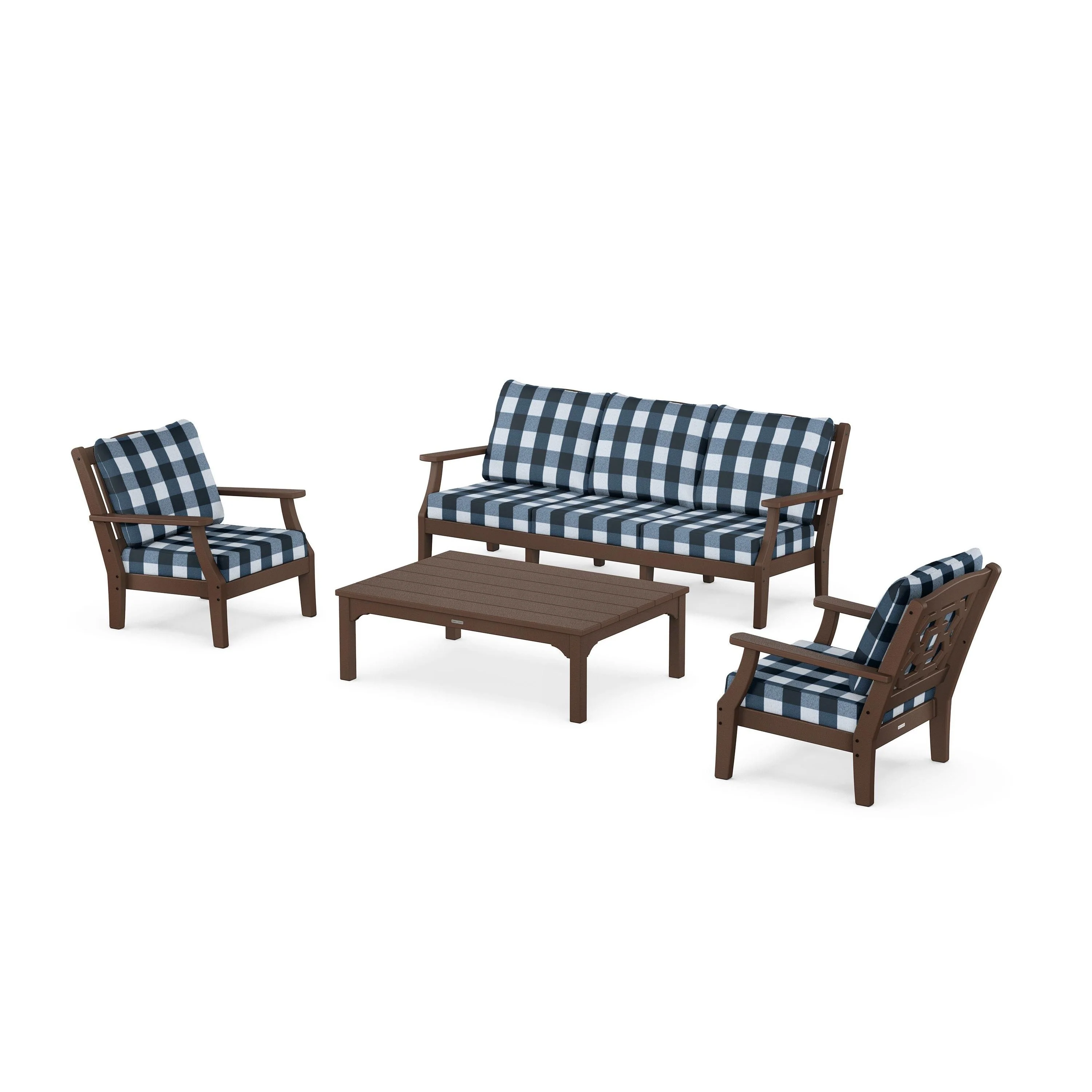 Chinoiserie 4-Piece Deep Seating Set with Sofa - Image 181