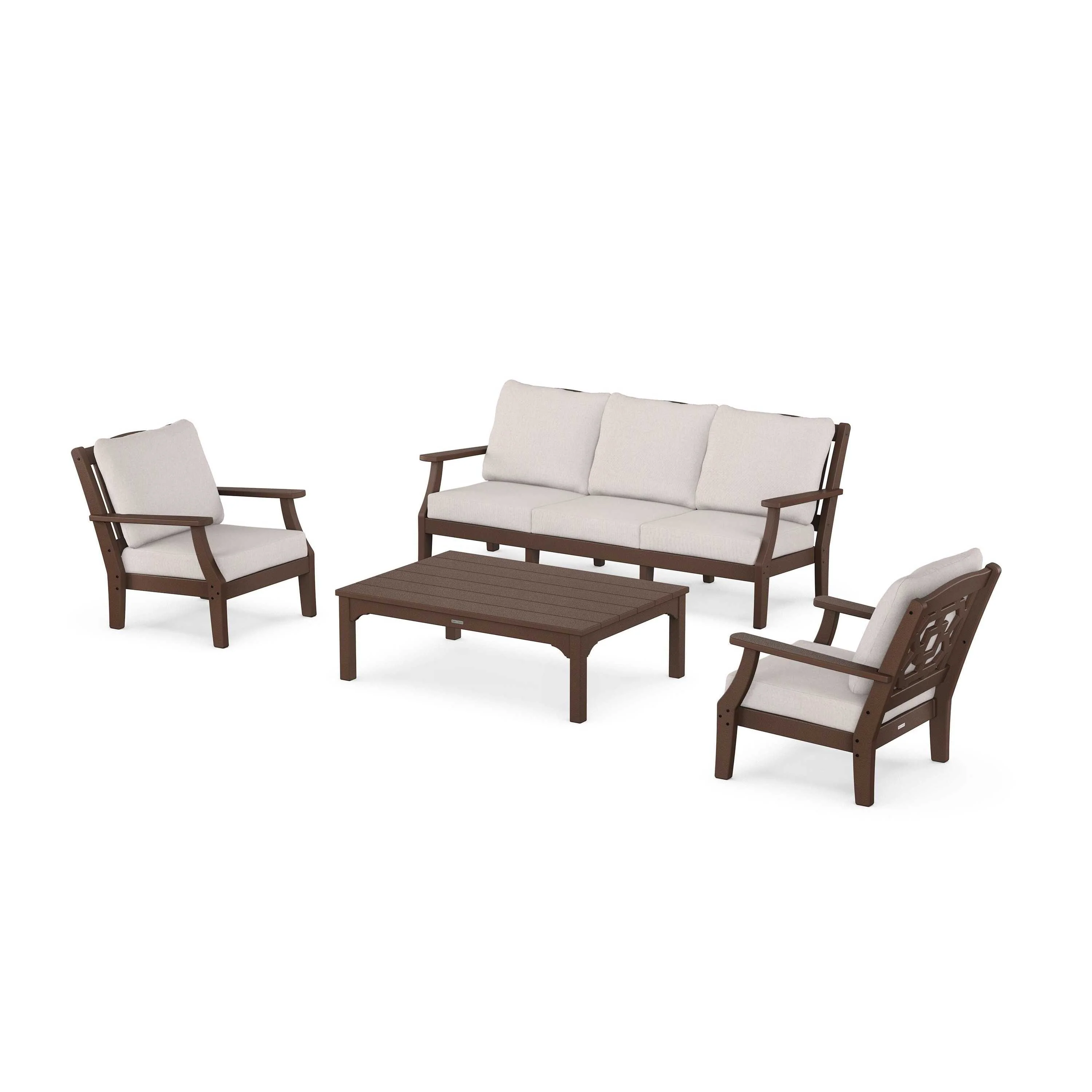 Chinoiserie 4-Piece Deep Seating Set with Sofa - Image 63