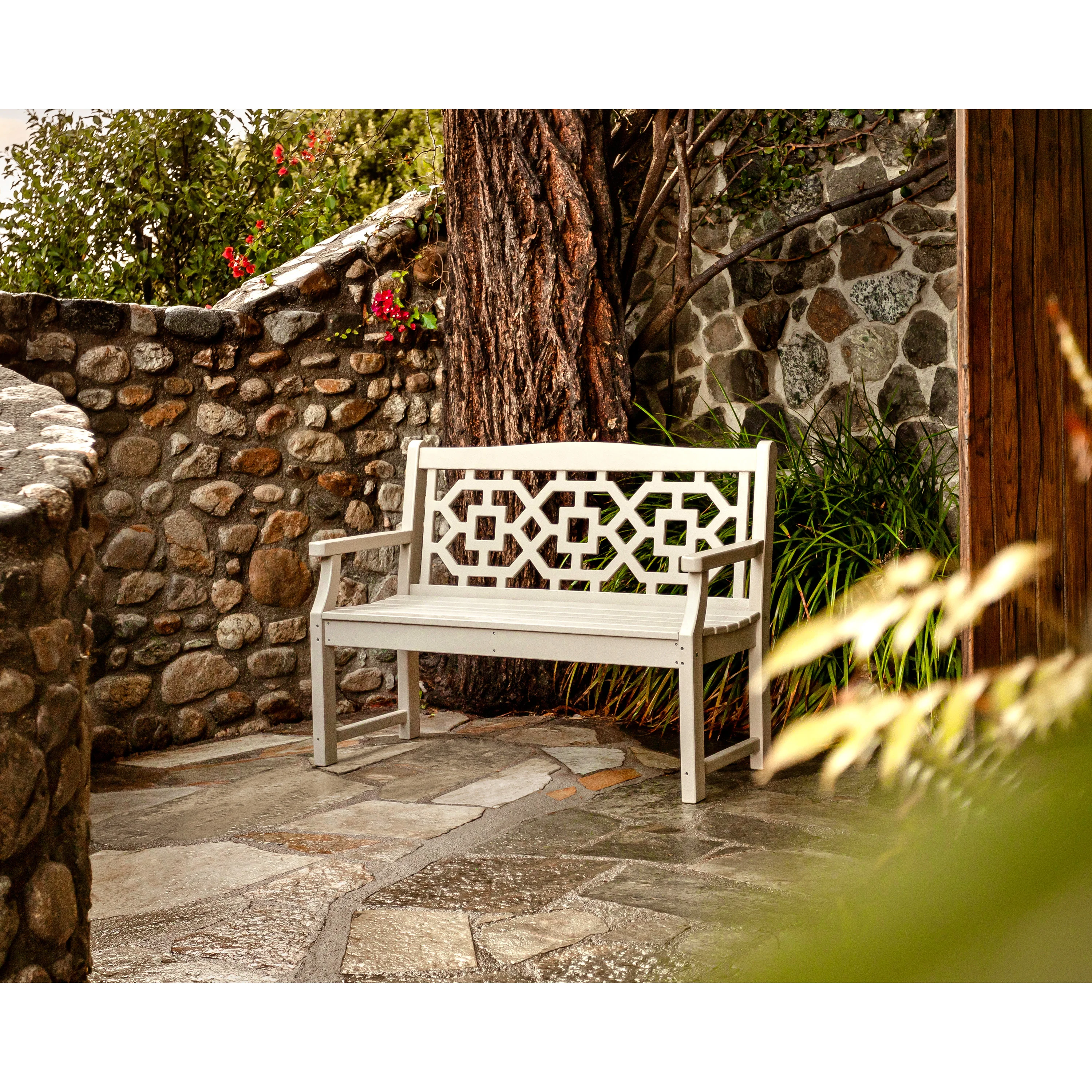 Chinoiserie 48" Garden Bench - Image 5