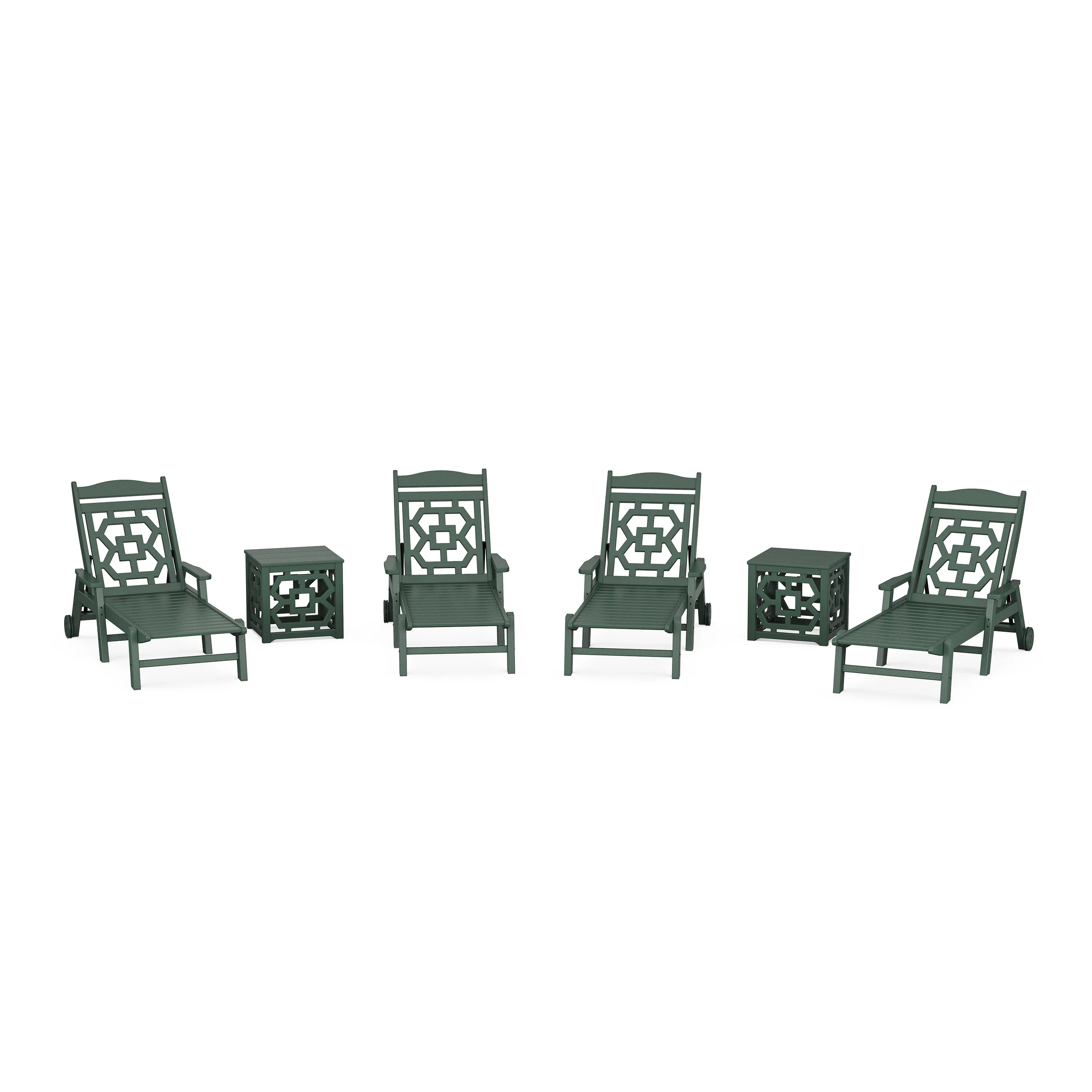 Chinoiserie 6-Piece Chaise Set - Image 5