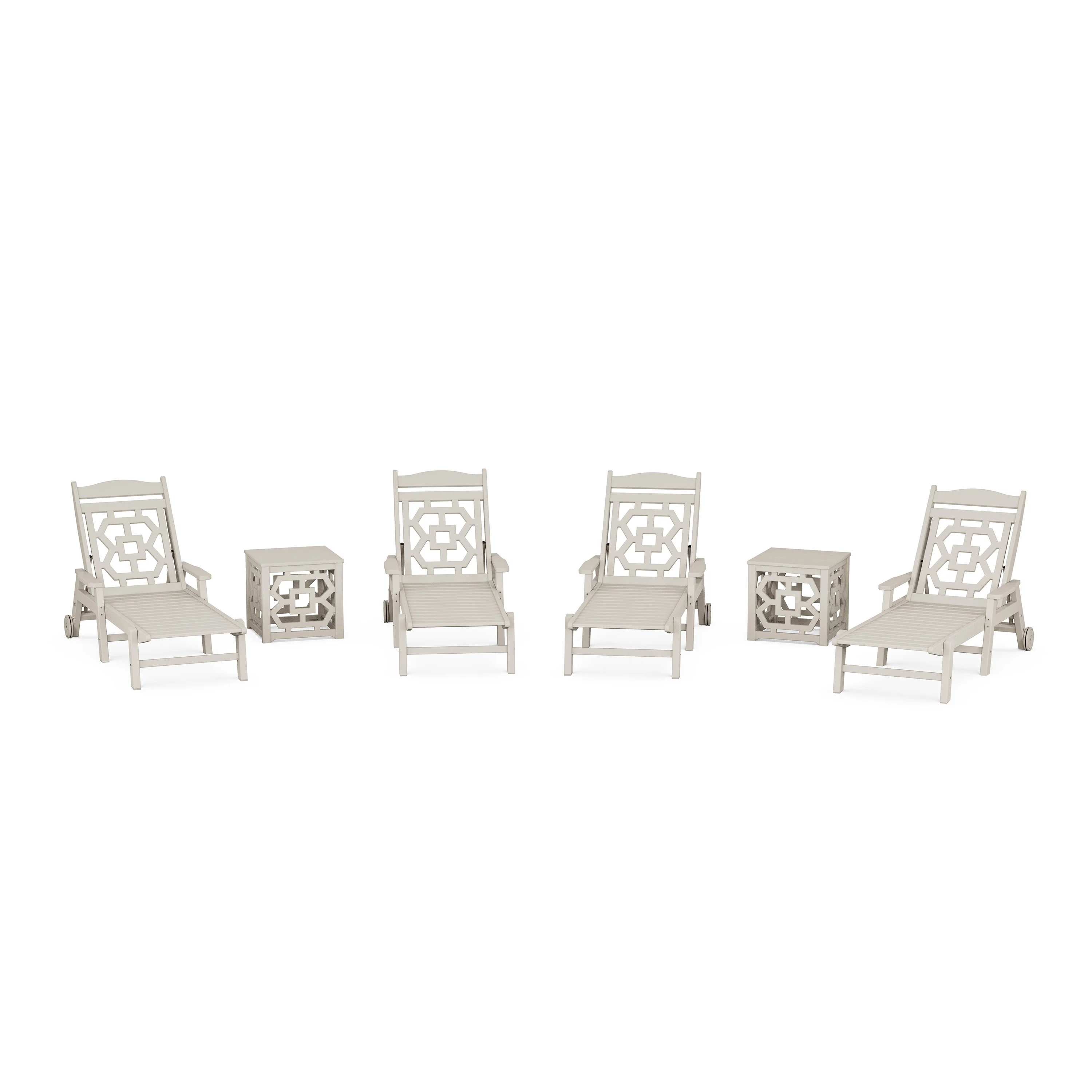 Chinoiserie 6-Piece Chaise Set - Image 6