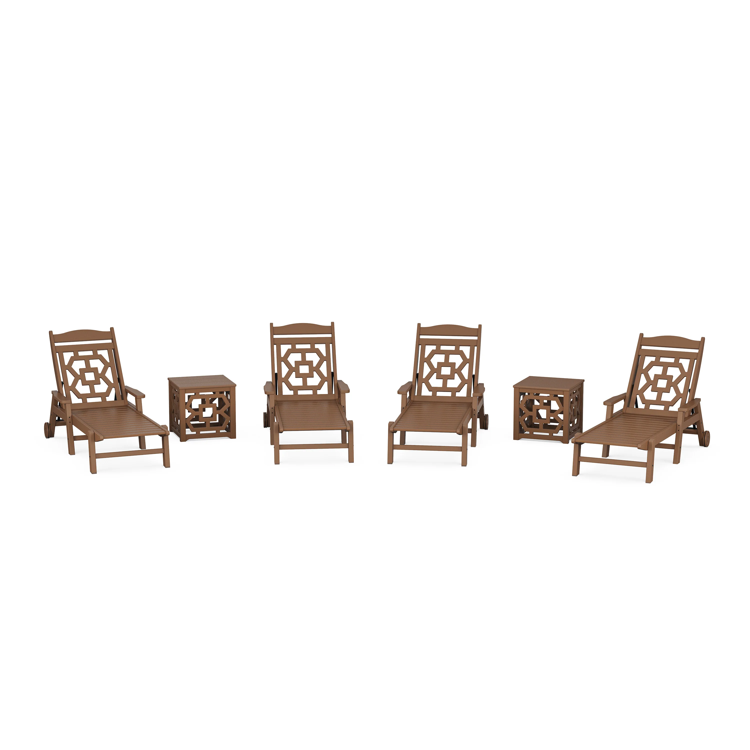 Chinoiserie 6-Piece Chaise Set - Image 7