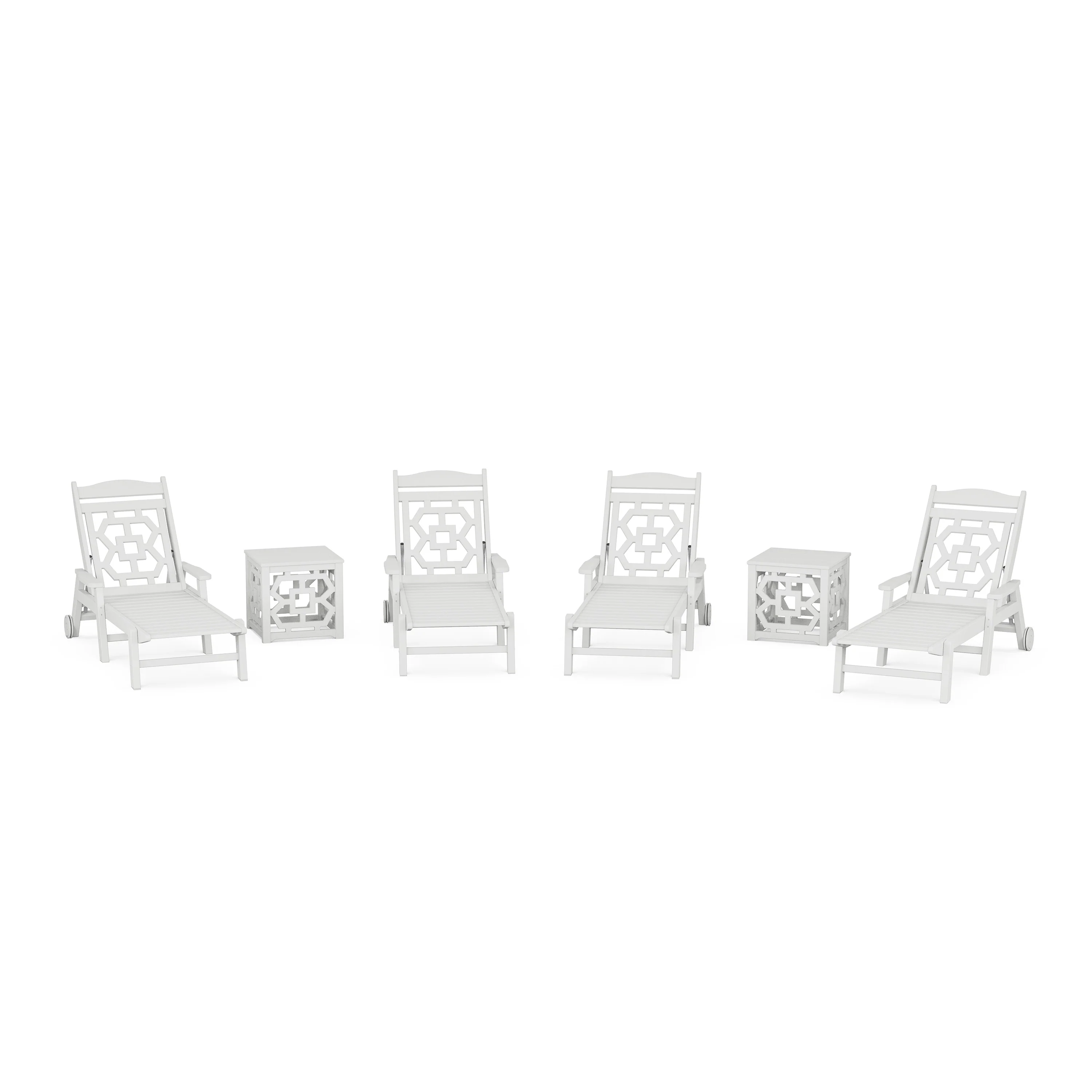 Chinoiserie 6-Piece Chaise Set - Image 9