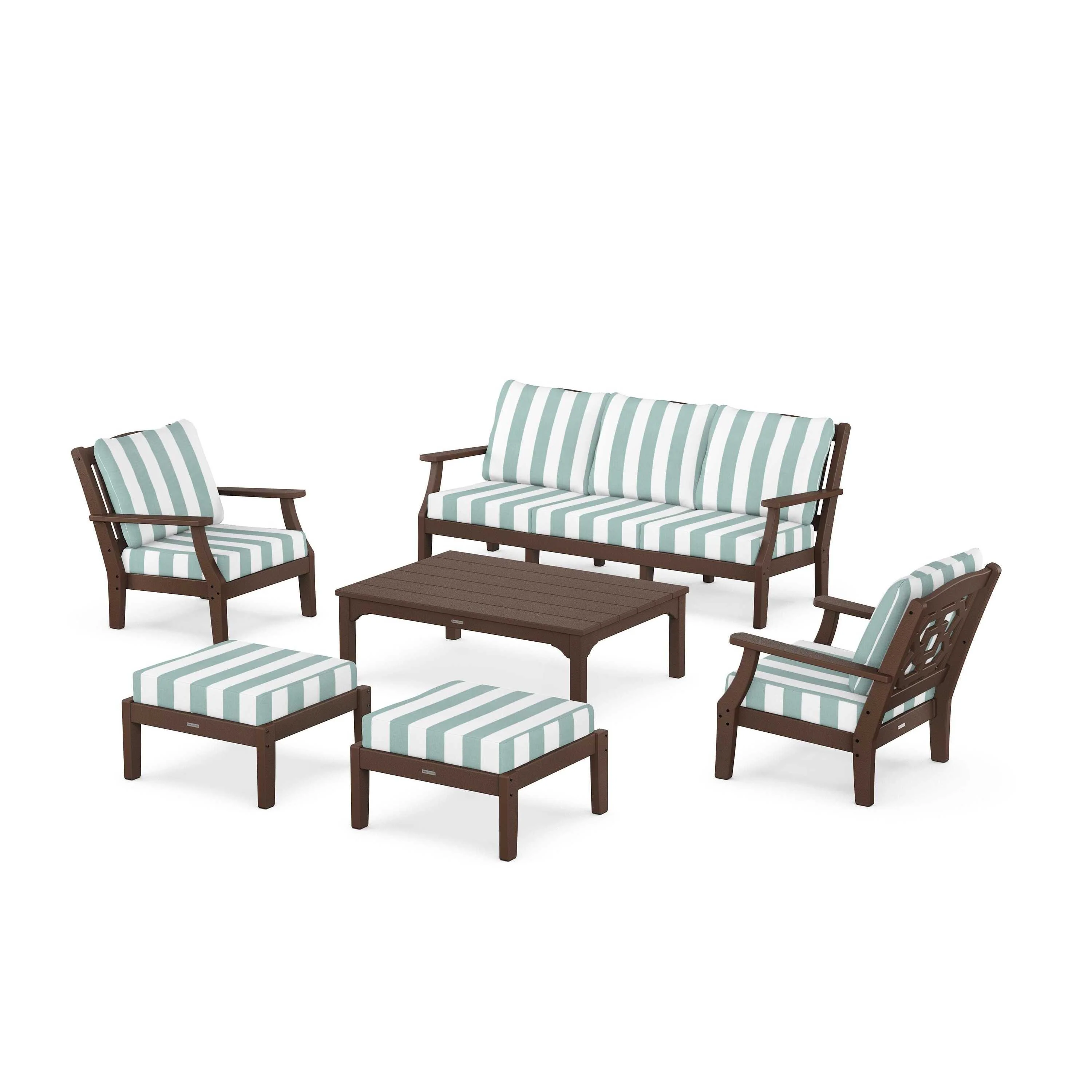 Chinoiserie 6-Piece Lounge Sofa Set - Image 101