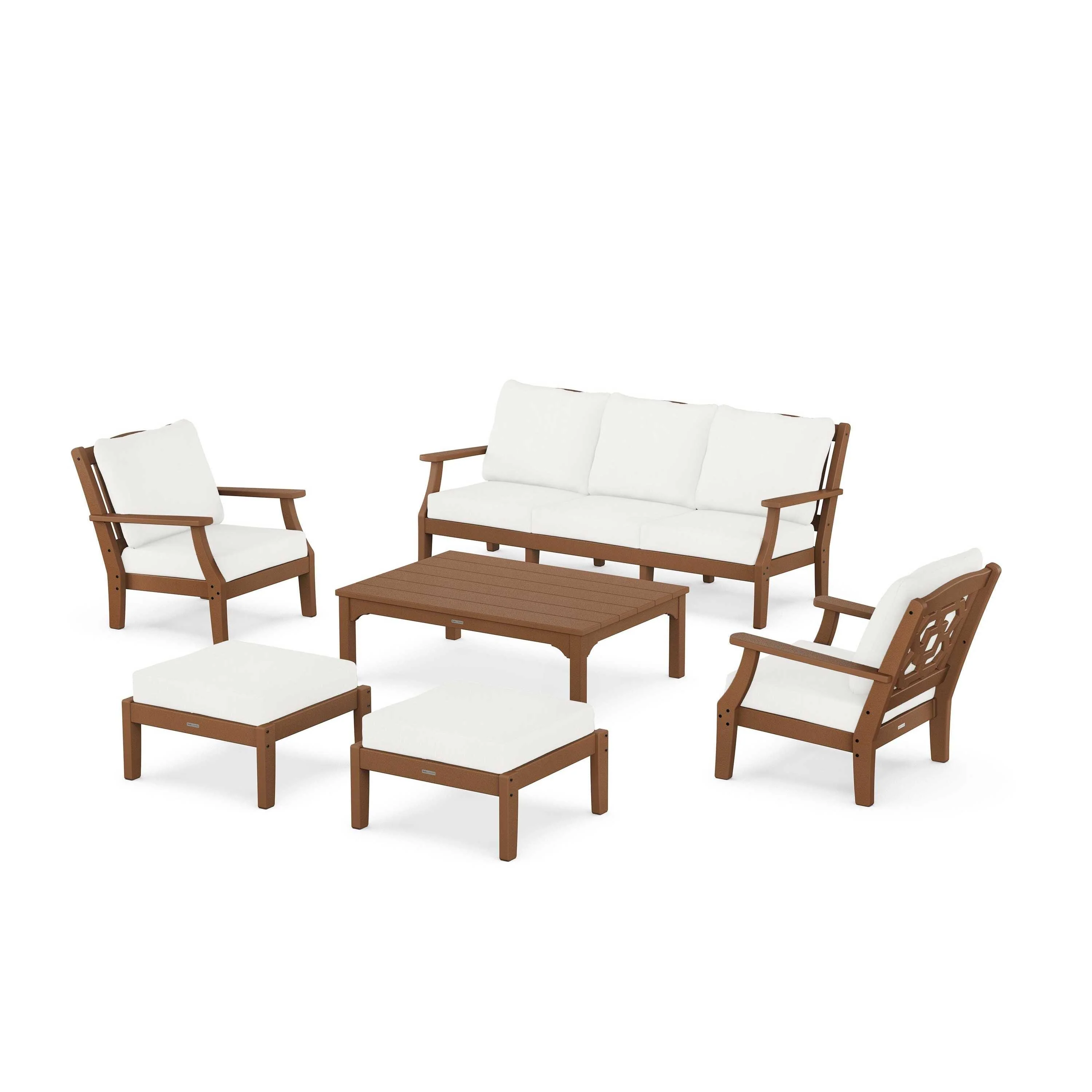 Chinoiserie 6-Piece Lounge Sofa Set - Image 110