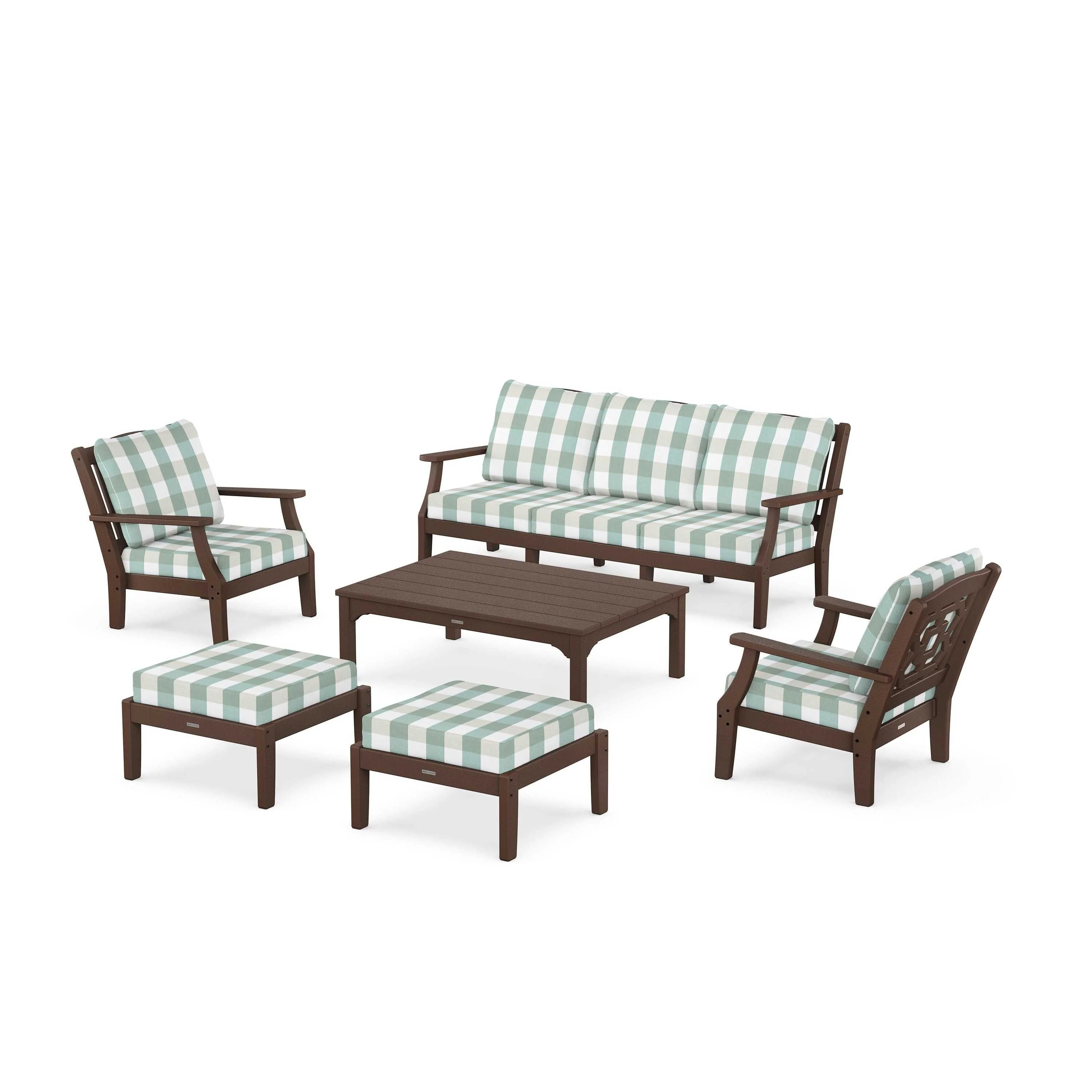 Chinoiserie 6-Piece Lounge Sofa Set - Image 141