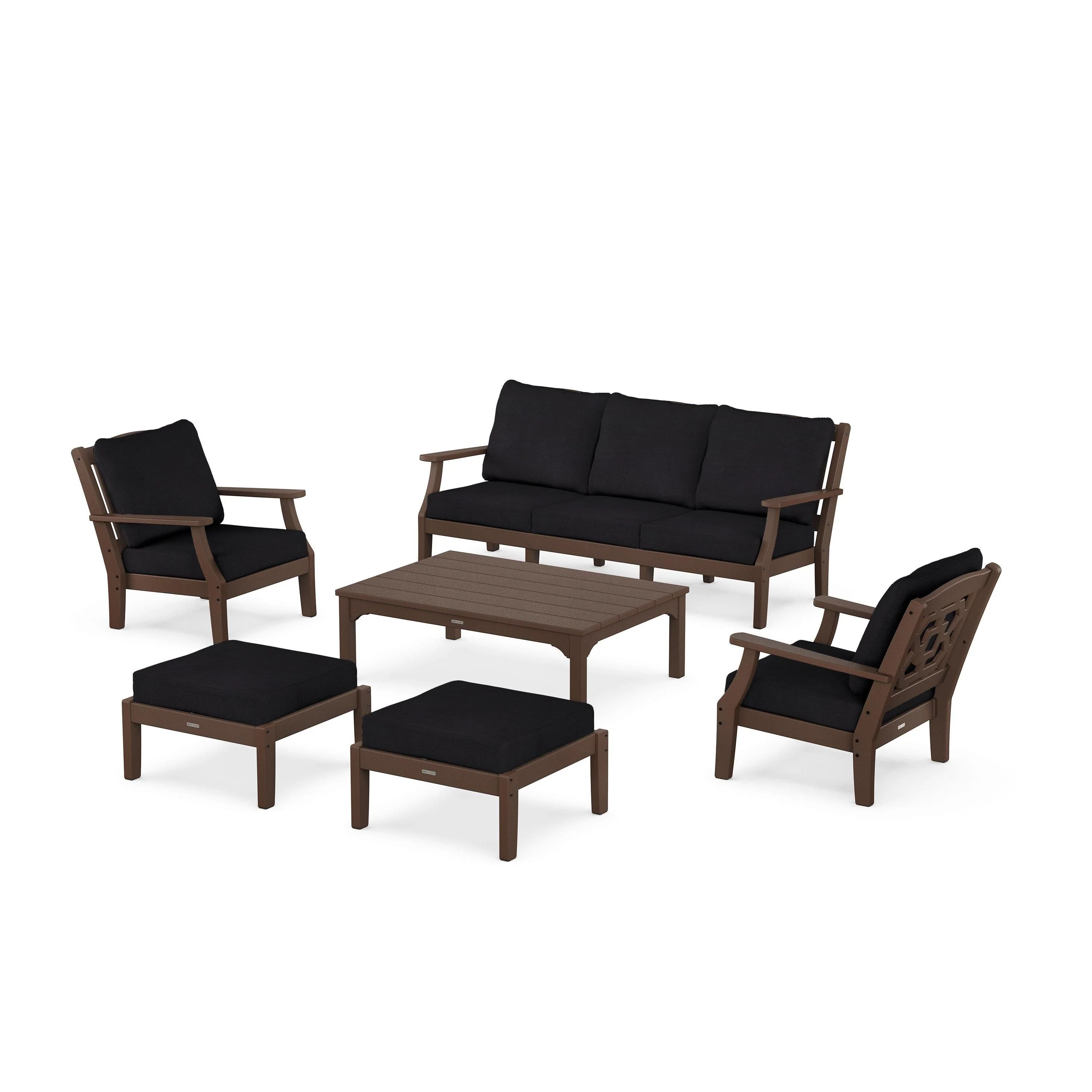 Chinoiserie 6-Piece Lounge Sofa Set - Image 142