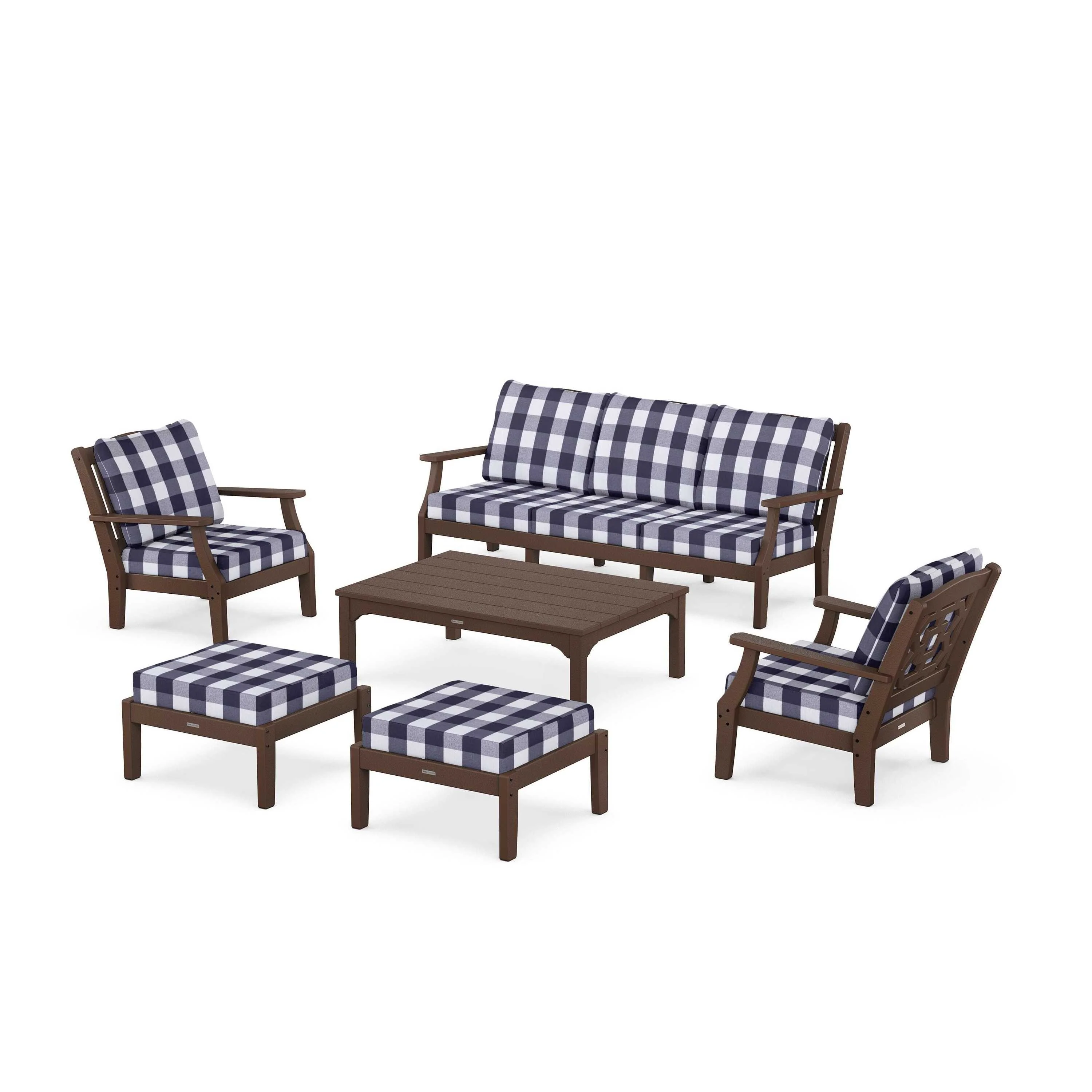 Chinoiserie 6-Piece Lounge Sofa Set - Image 145