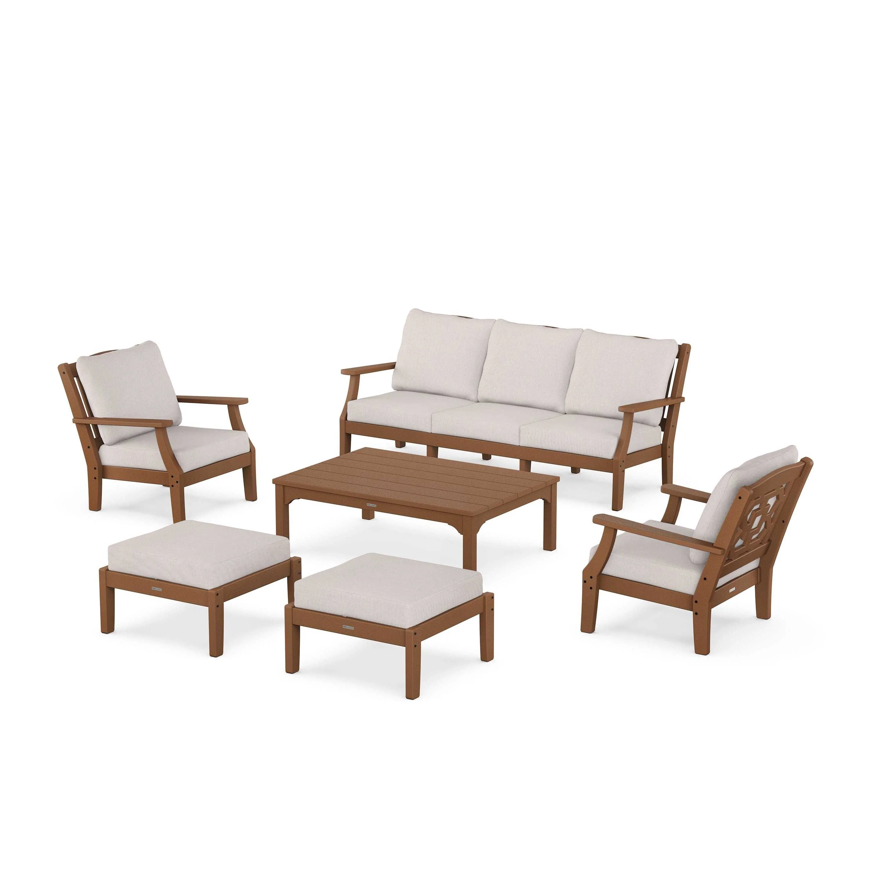 Chinoiserie 6-Piece Lounge Sofa Set - Image 146